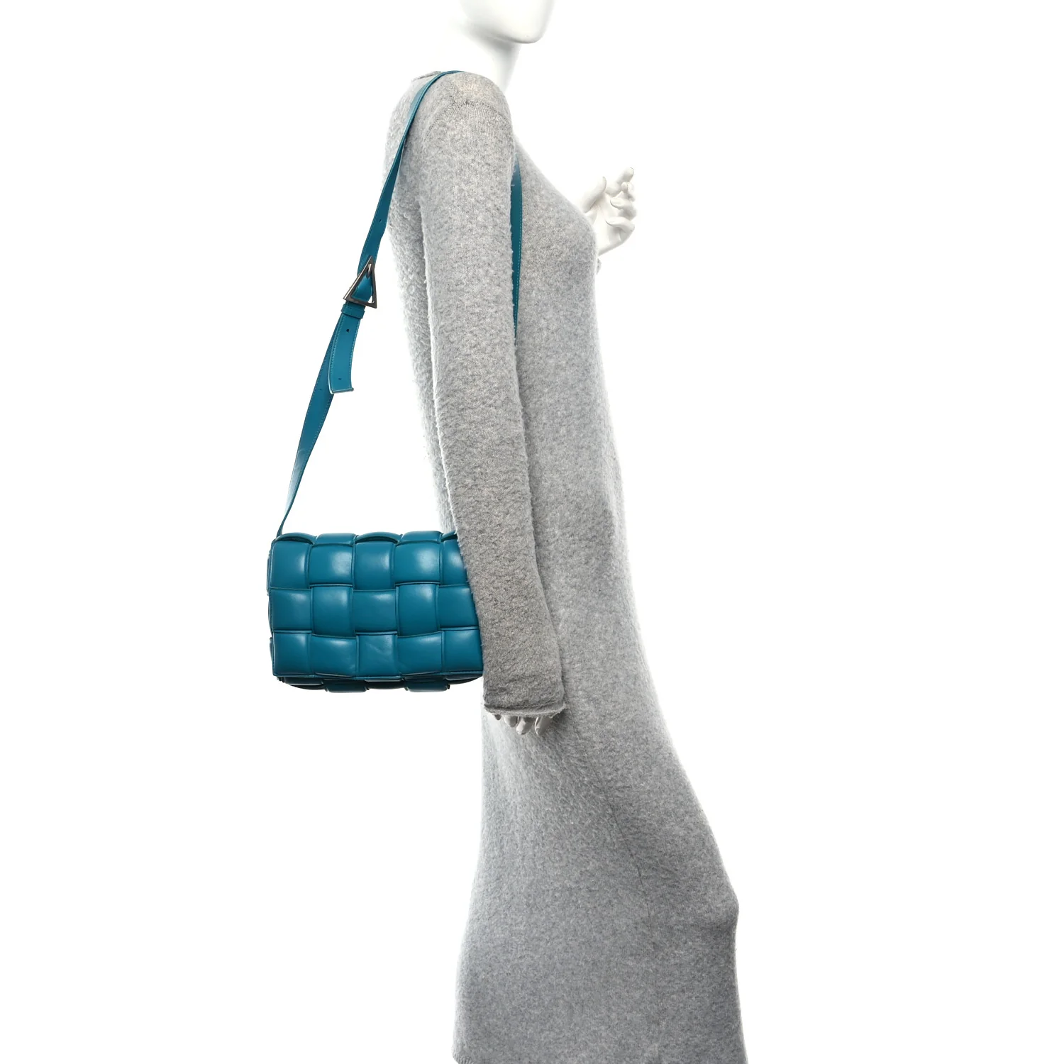 Nappa Maxi Intreccio Padded Cassette Crossbody Bag Blaster