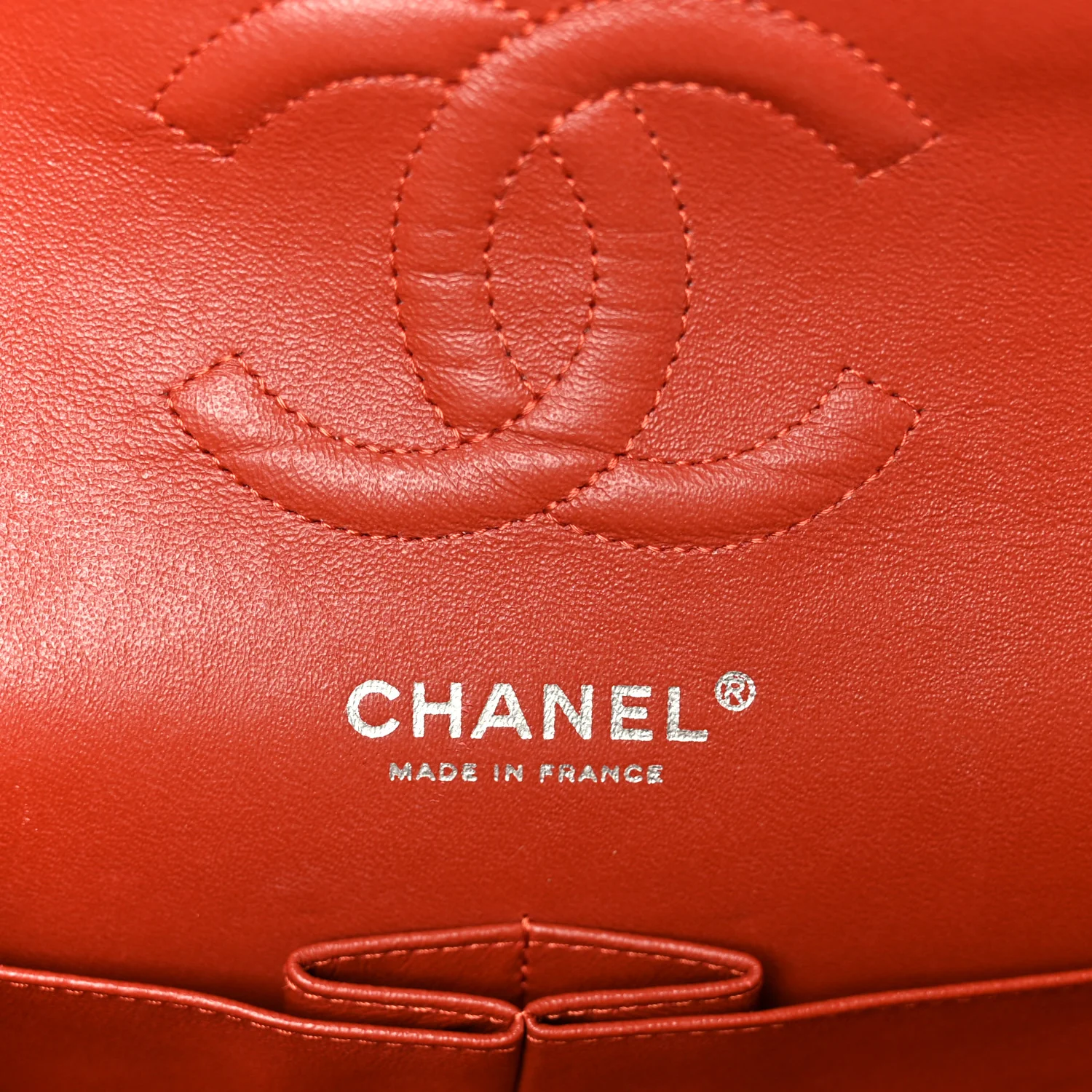 Caviar Quilted Medium Double Flap Red - Top Club