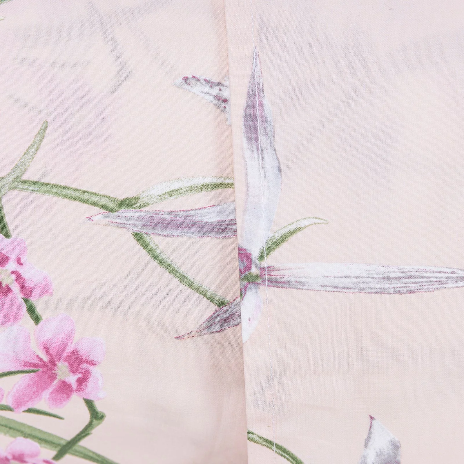 Completo Copripiumino In Percalle Orchidee Matrimoniale