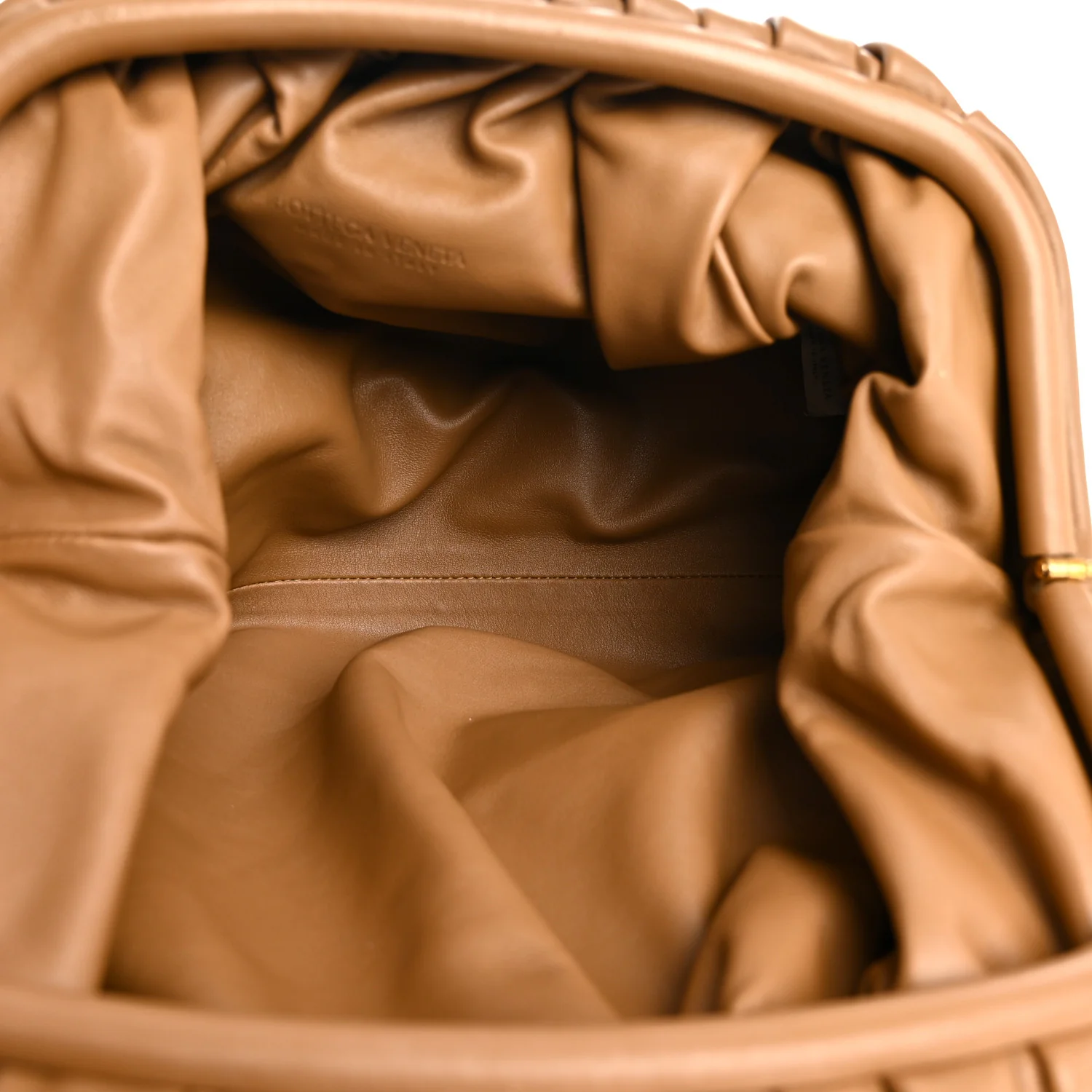 Smooth Butter Calf The Pouch Oversized Clutch Teak - Top Club