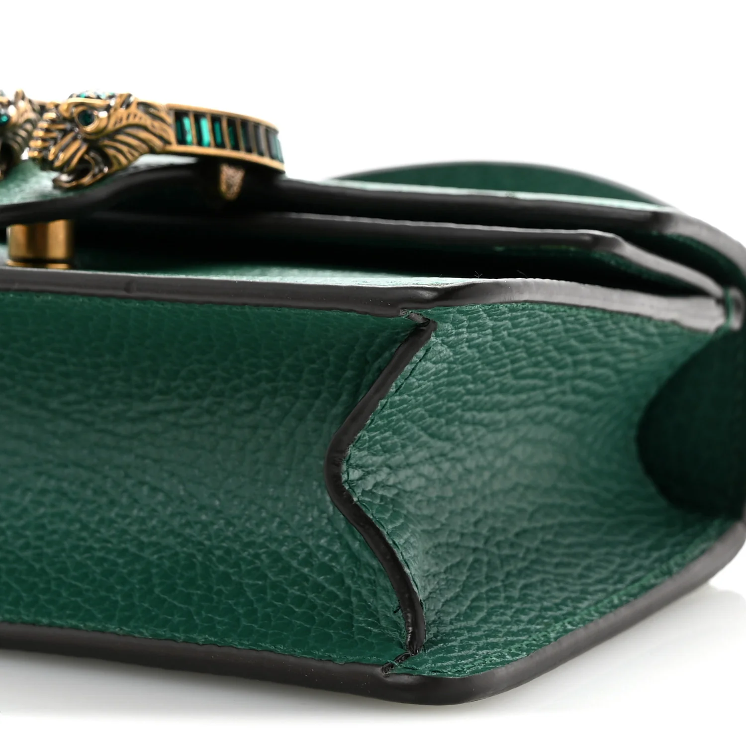 Dollar Calfskin Crystal Mini Dionysus Top Handle Bag Emerald - Top Club