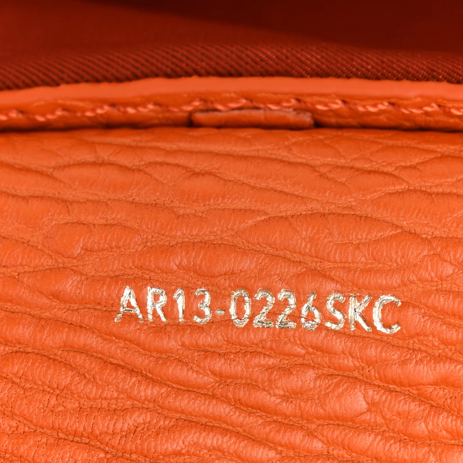 Textured Calfskin Mini Pashli Satchel Orange - Top Club