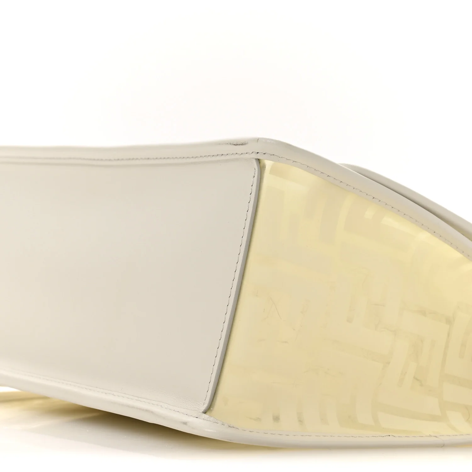 TPU FF Vitello Century F is Fendi Kan I Shoulder Bag White - Top Club