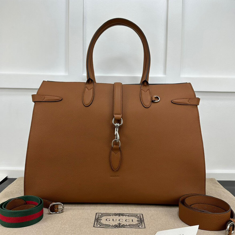 GUCCI Large tote bag with hook closure(HIGH-END Grade)