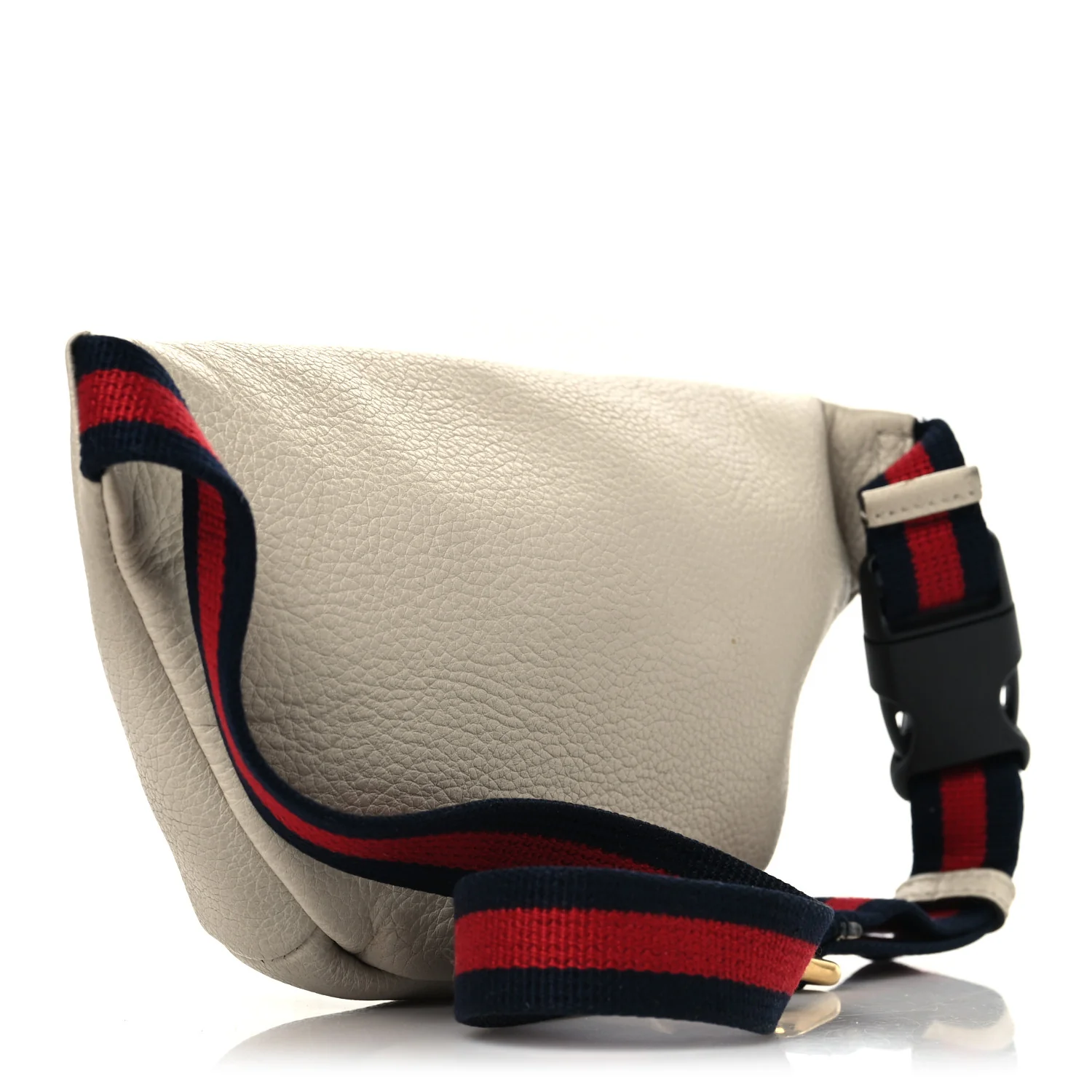 Grained Calfskin Small Logo Belt Bag White - Top Club