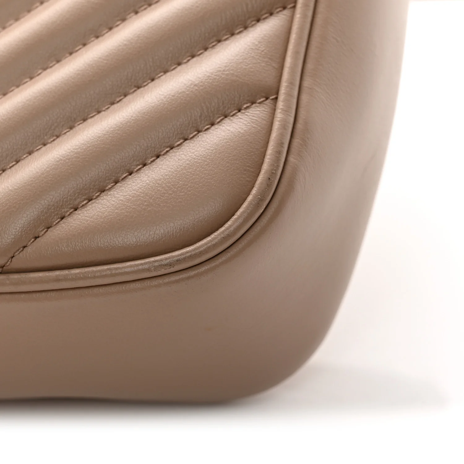 Calfskin Matelasse Monogram Lou Camera Bag Dark Latte - Top Club