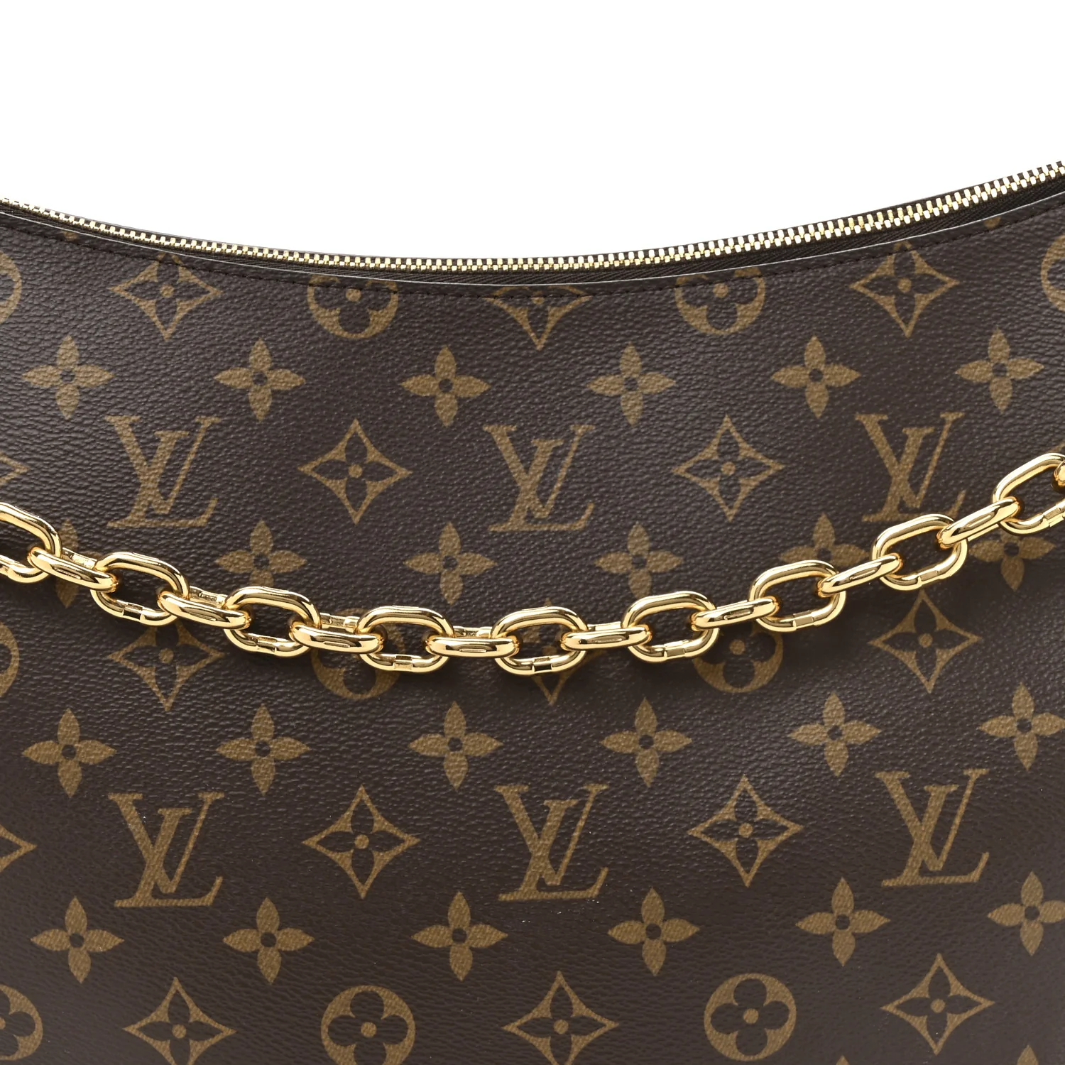 Reverse Monogram Loop Hobo - Top Club