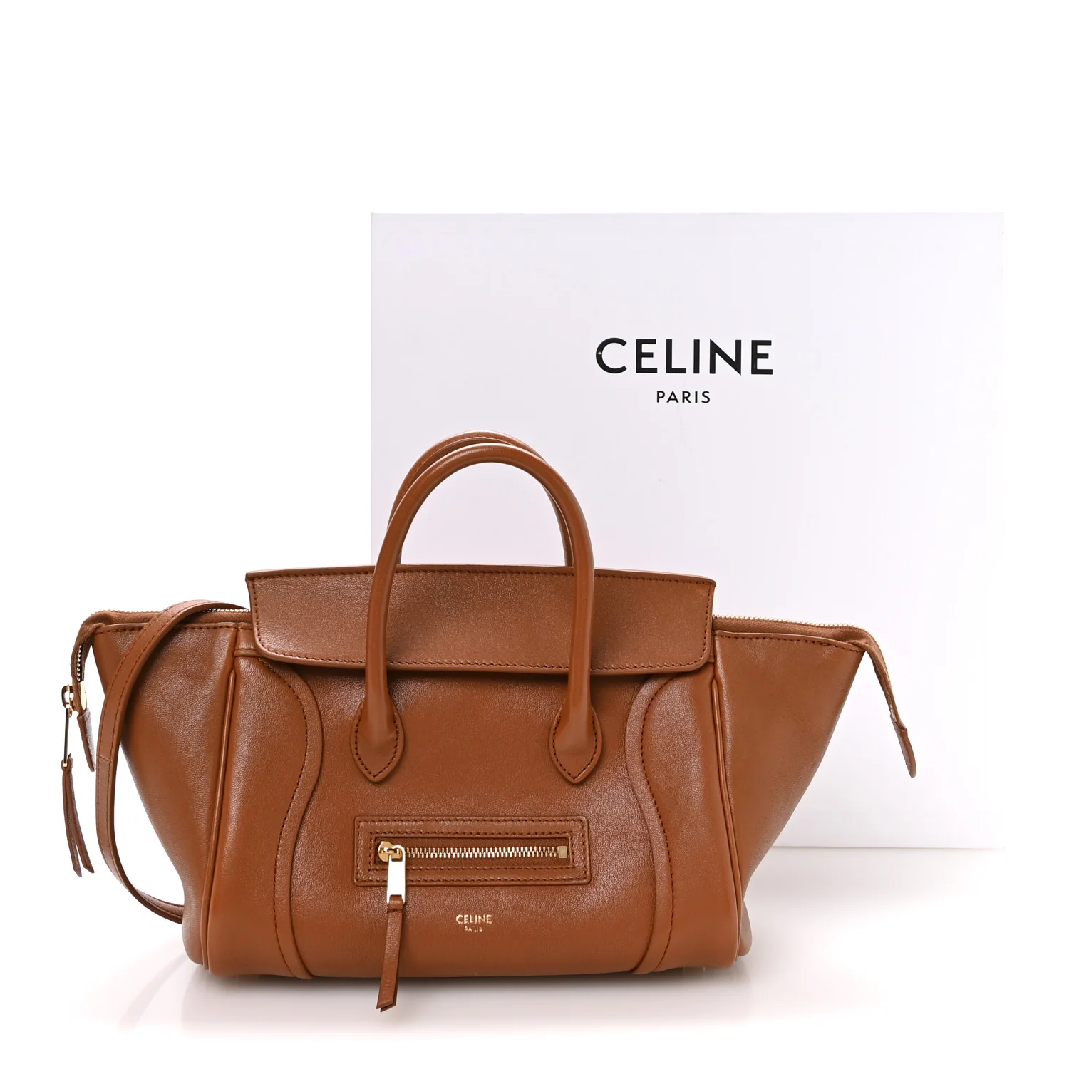 Supple Shiny Lambskin Little New Luggage Soft Tan - Top Club