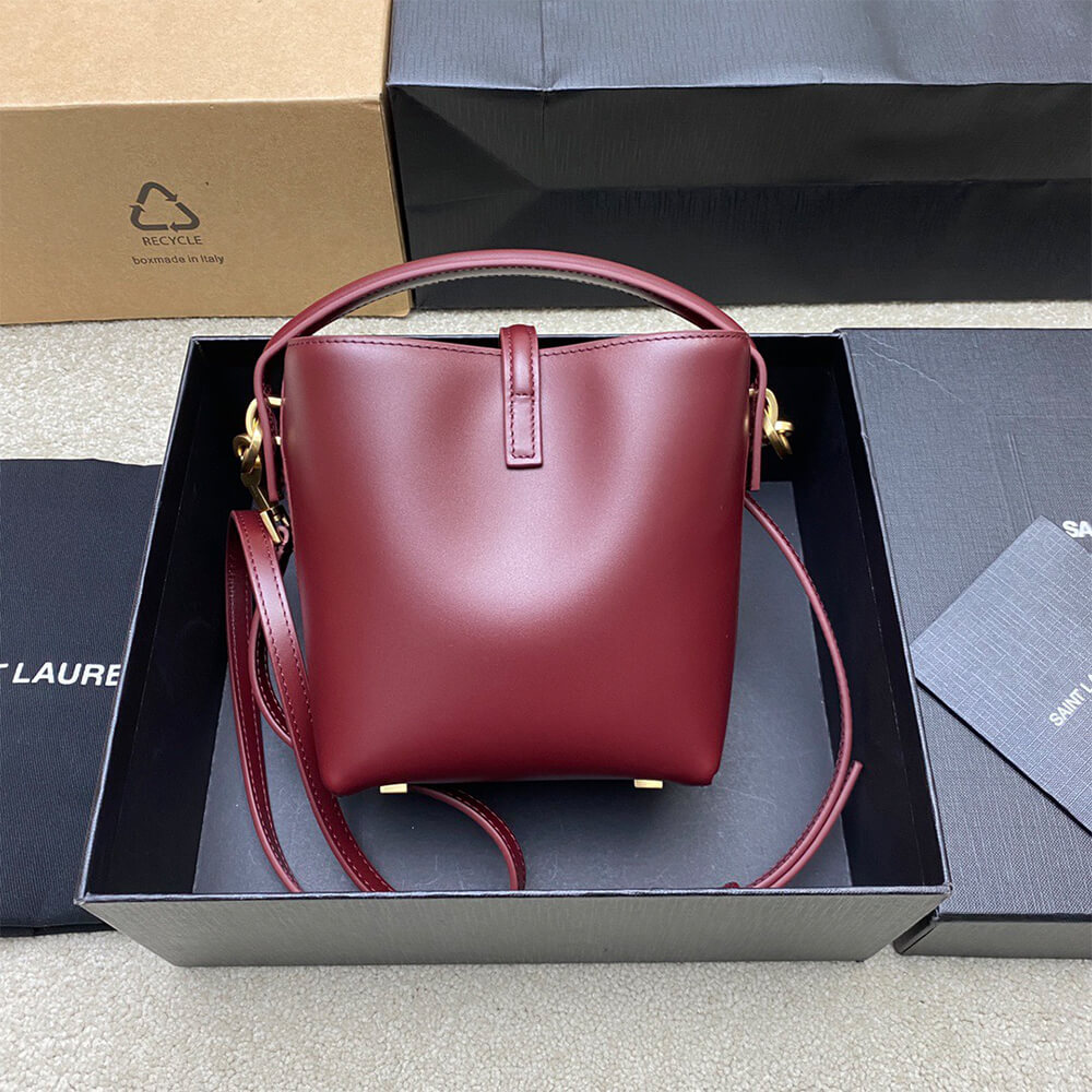 YSL LE 37 mini in shiny leather - Top Club