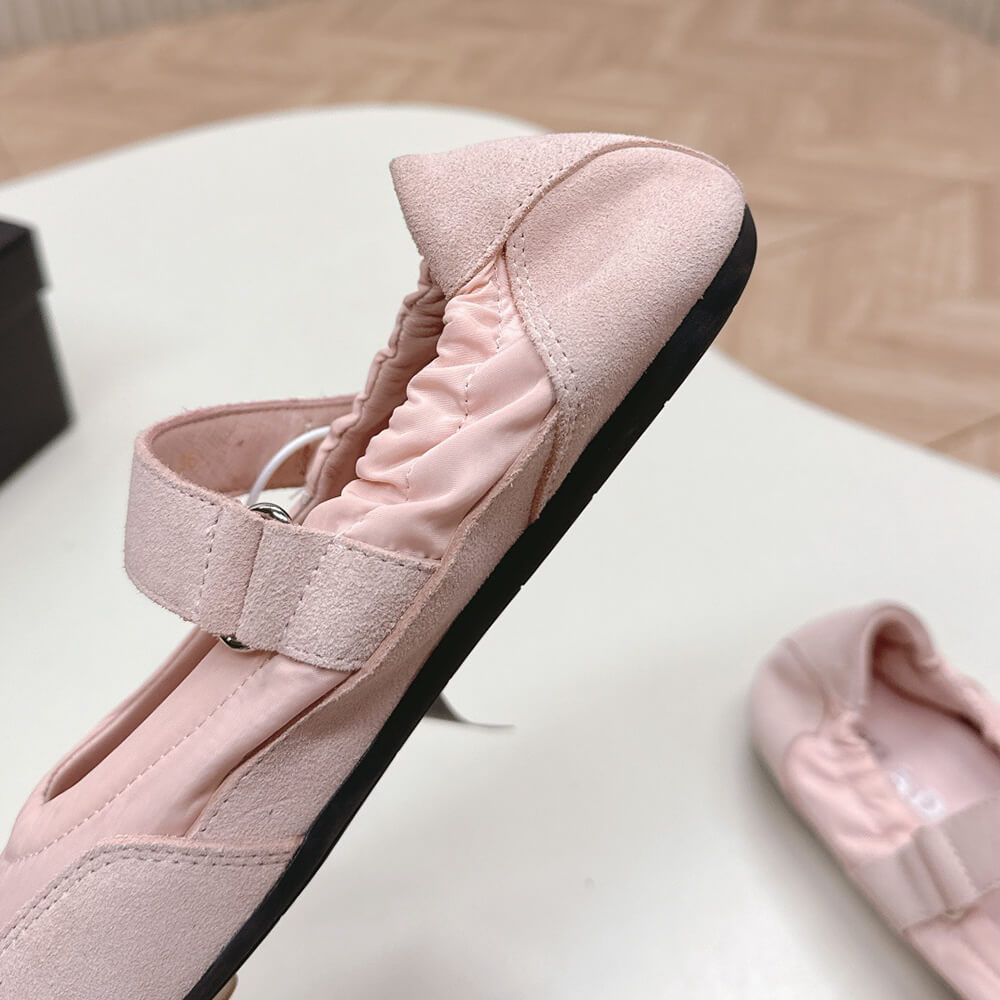 PRADA Re-Nylon and suede ballet flats - Top Club