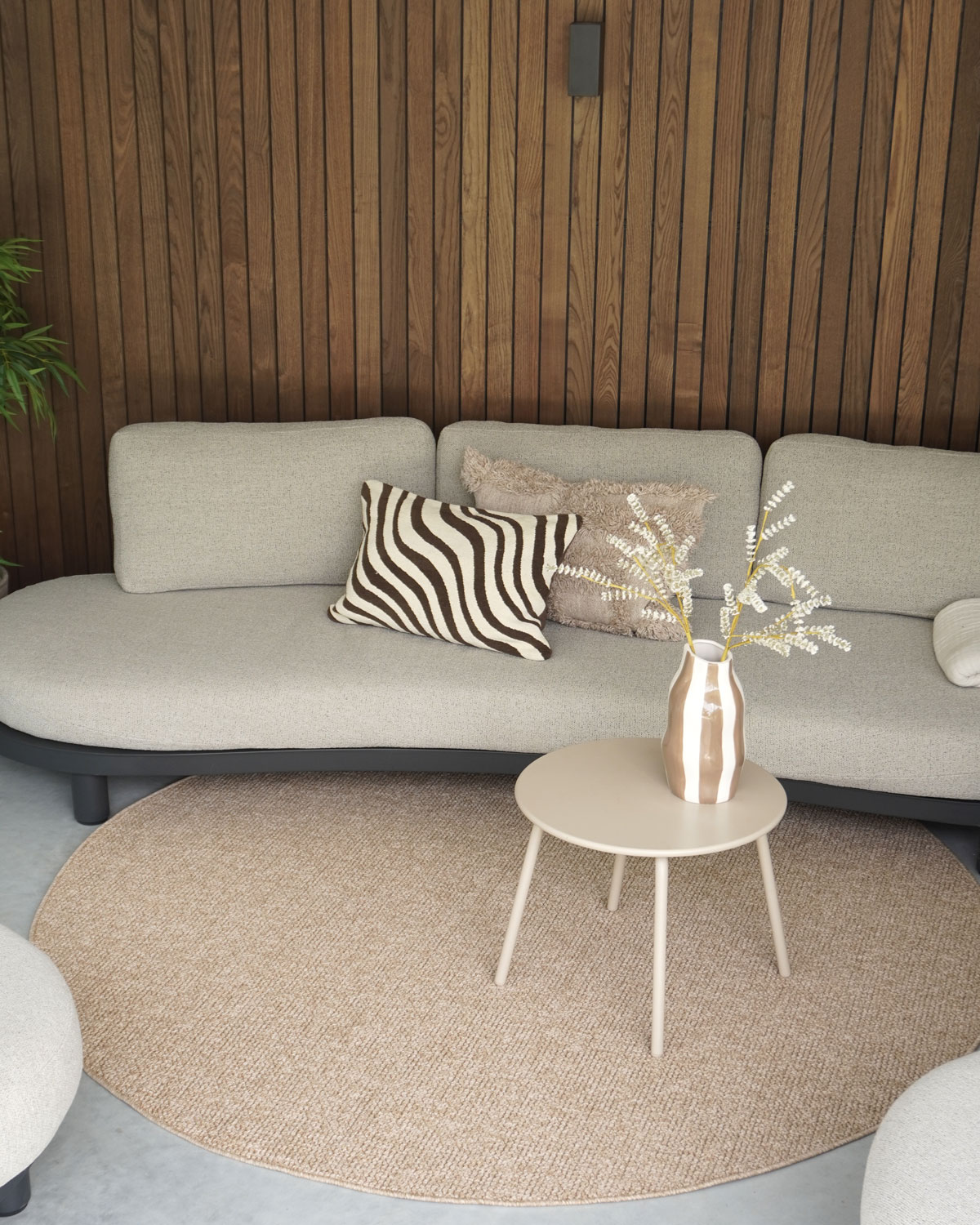 Vloerkleed binnen- en buiten Sisal nature Ø240 cm