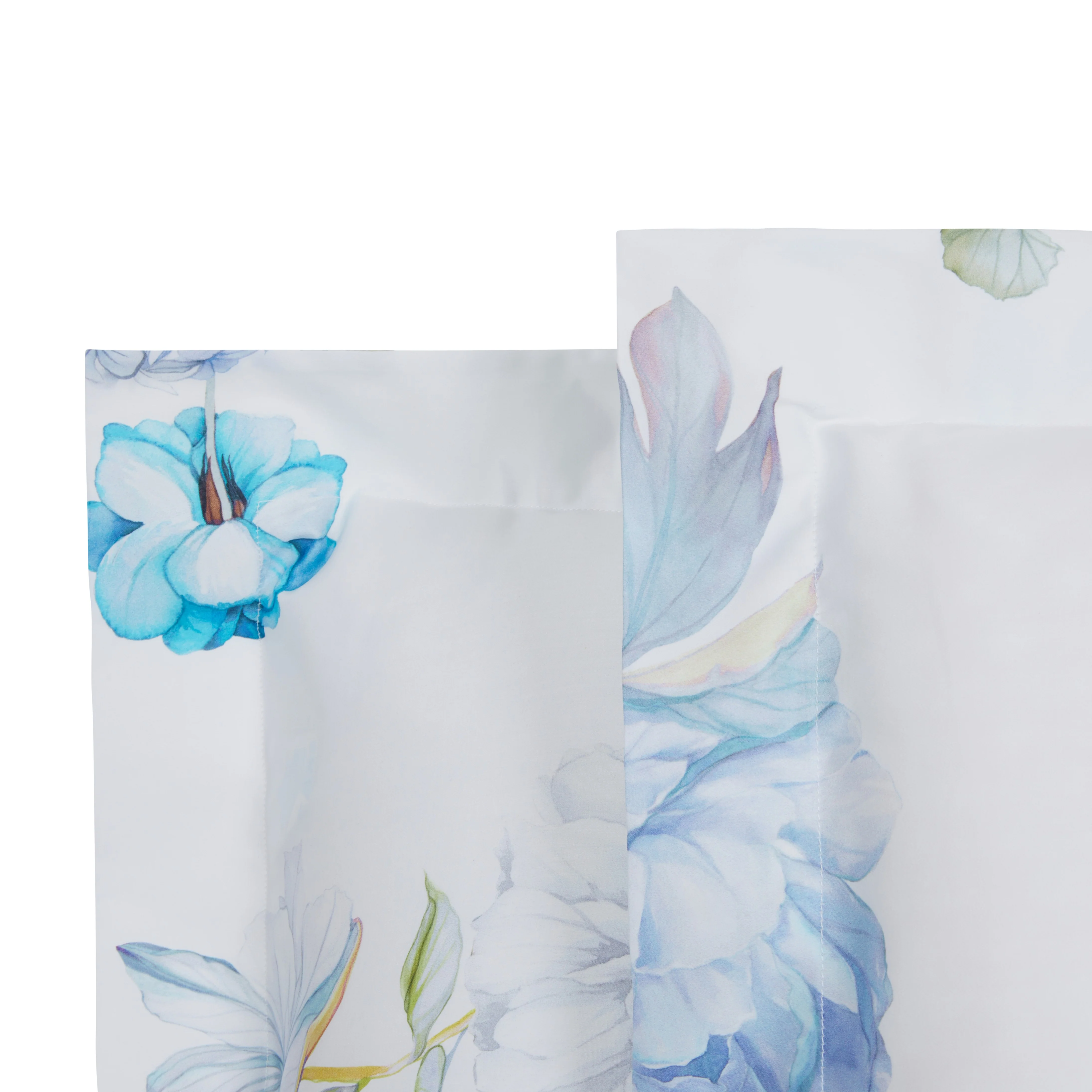 Completo Lenzuola In Raso Di Cotone Fresh Bouquet Matrimoniale