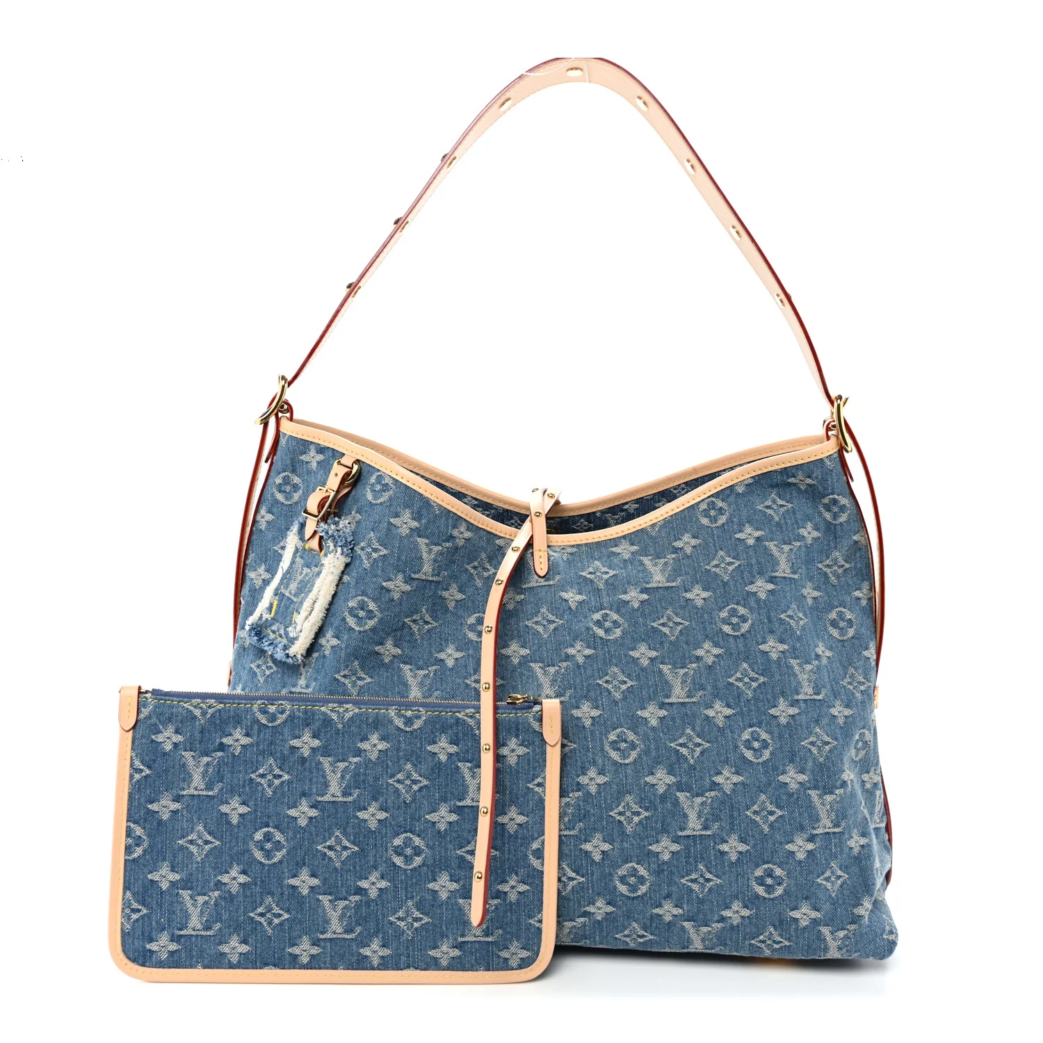 Monogram Denim CarryAll MM Blue - Top Club