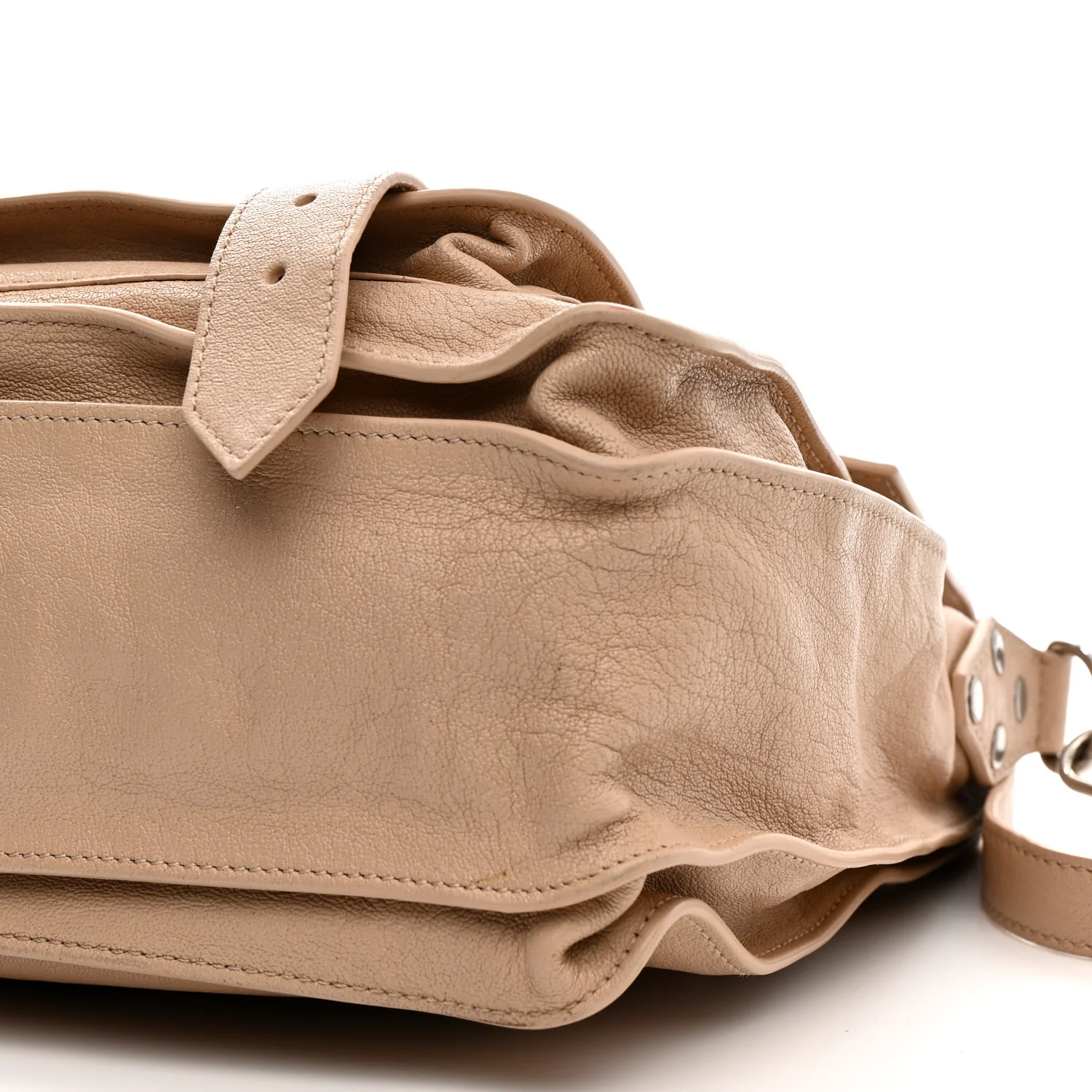 Lambskin Medium PS1 Satchel Nude - Top Club