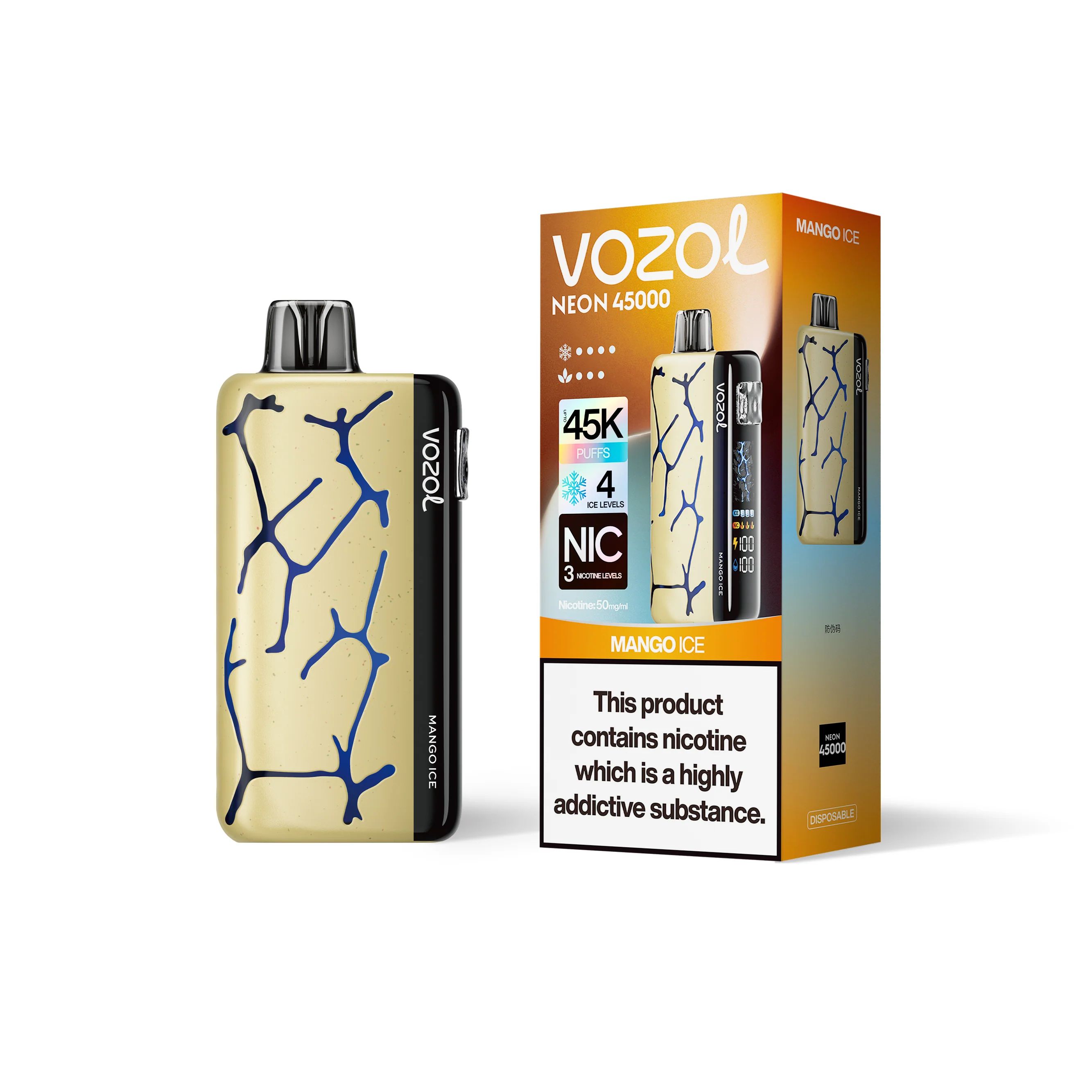 VOZOL NEON 45K Disposable Vape (All Flavours)