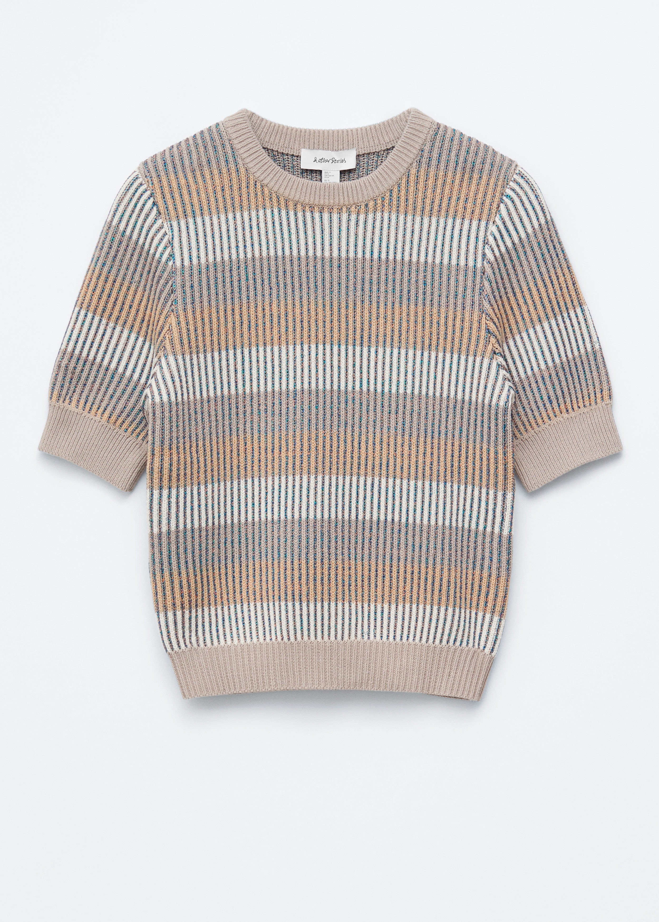 & Other Stories RIB-KNIT T-SHIRT