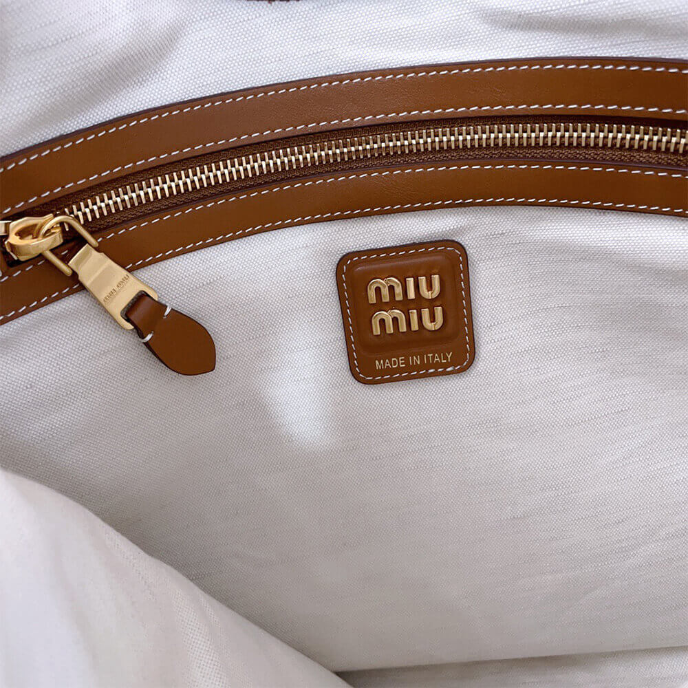 MIUMIU REGULAR IVY canvas and leather bag(HIGH-END GRADE) - Top Club