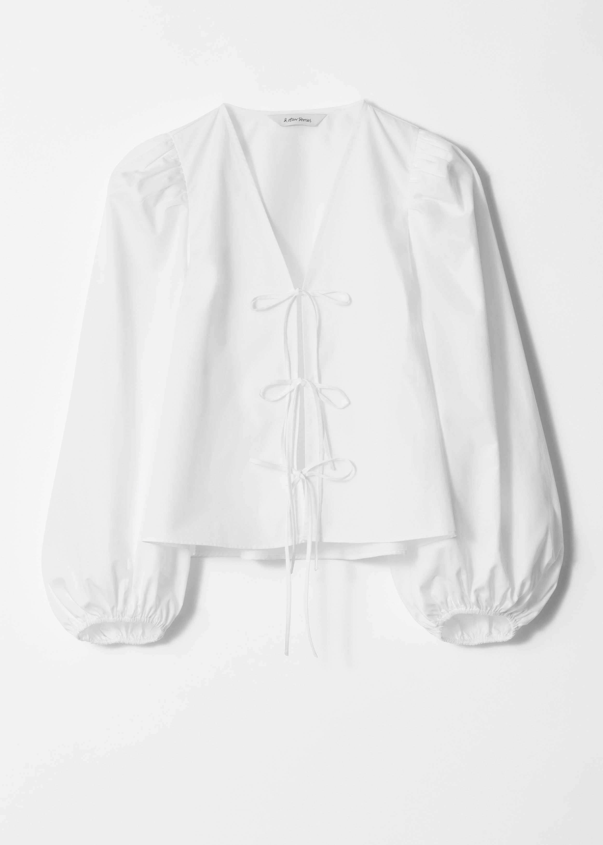 & Other Stories TIE-FRONT BLOUSE
