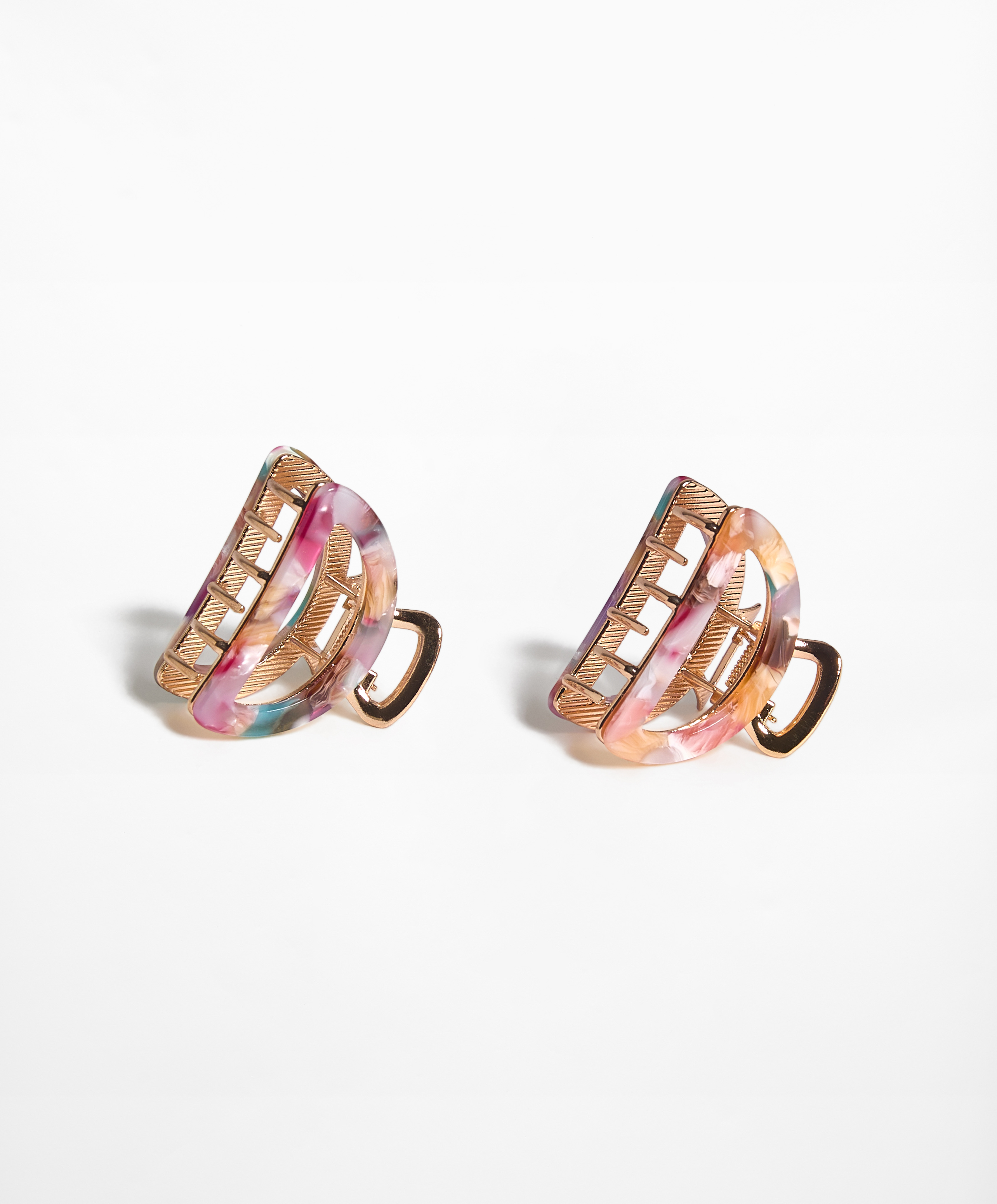 OYSHO 2 metallic mini hair clips