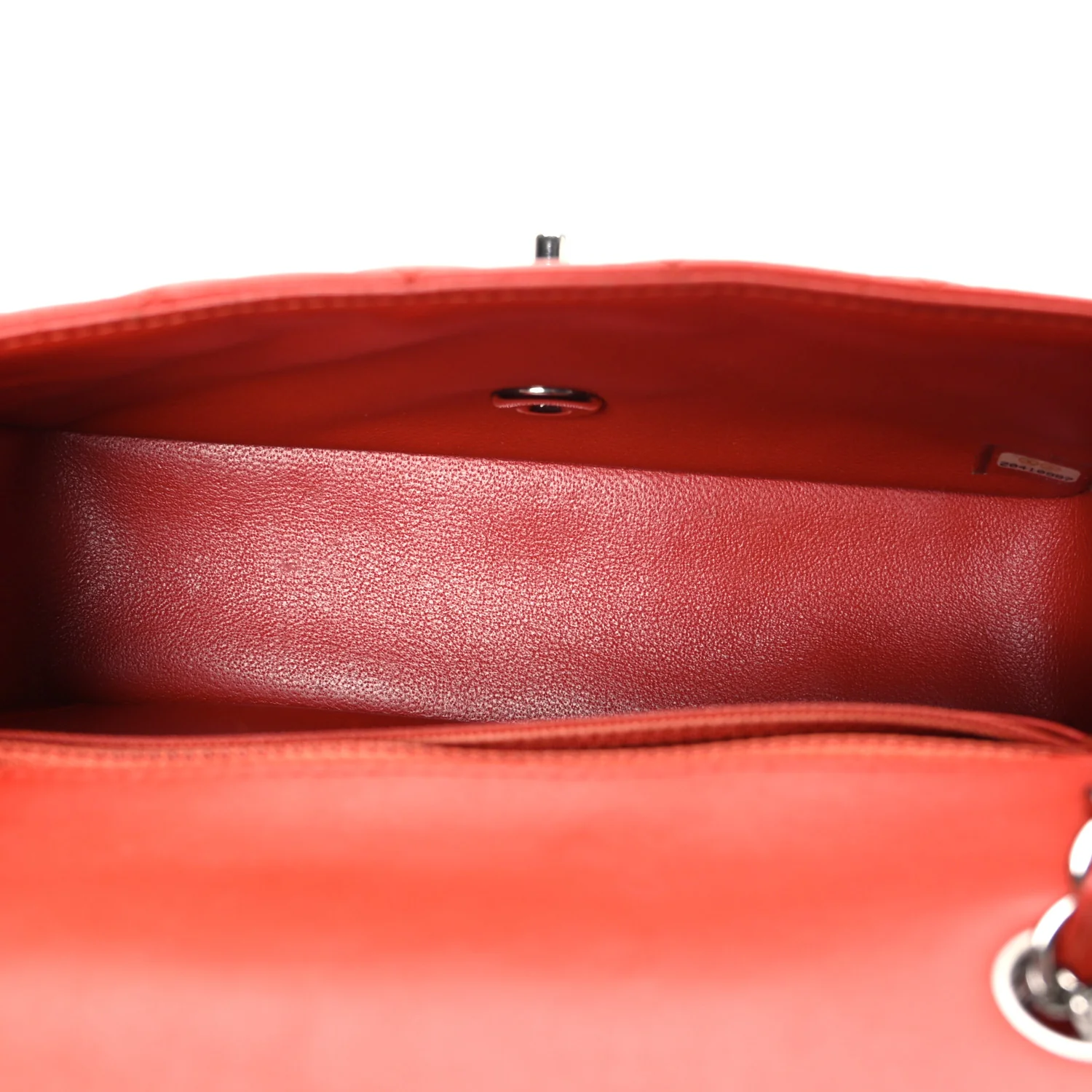 Lambskin Quilted Mini Rectangular Flap Red - Top Club