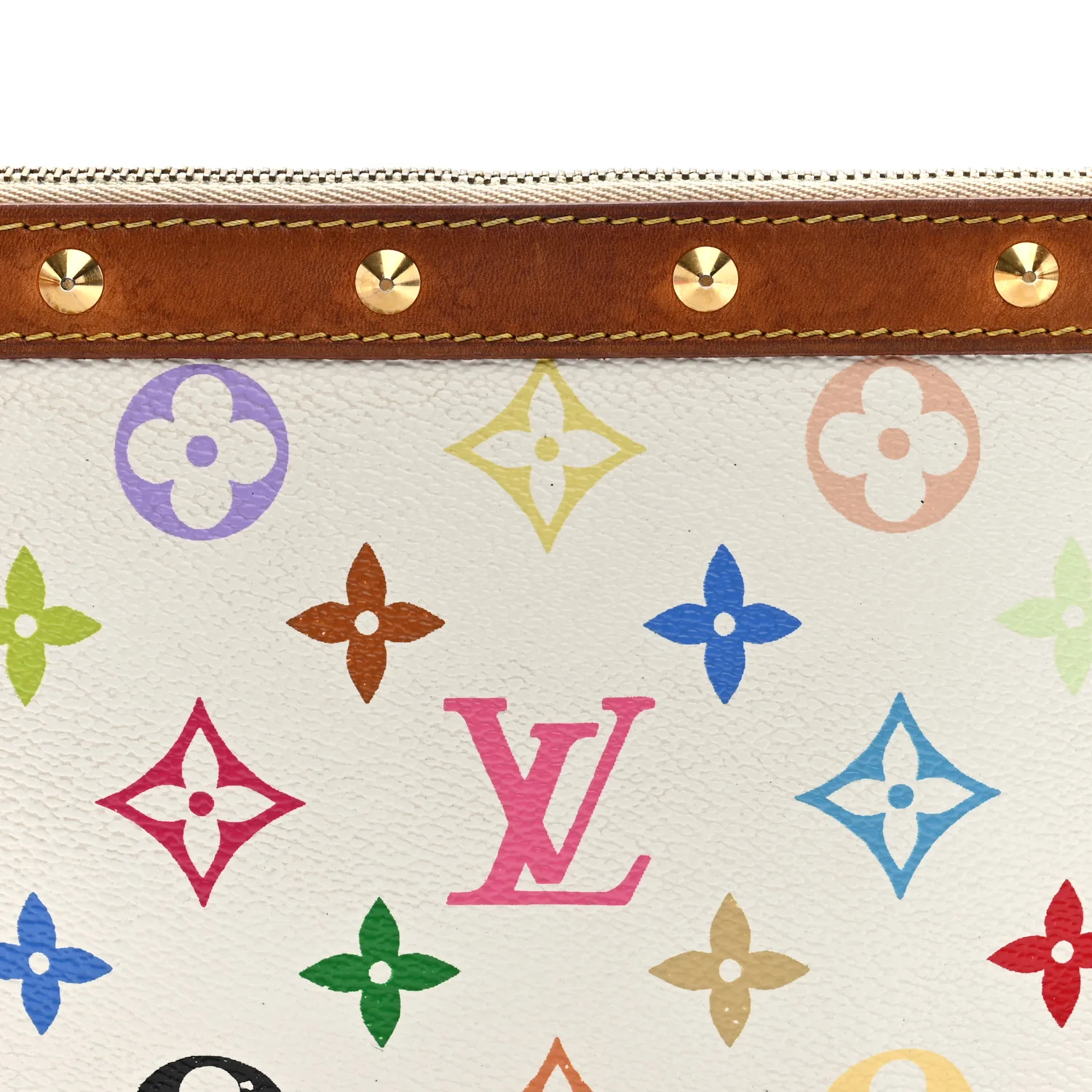 Monogram Multicolor Pochette Accessories White - Top Club