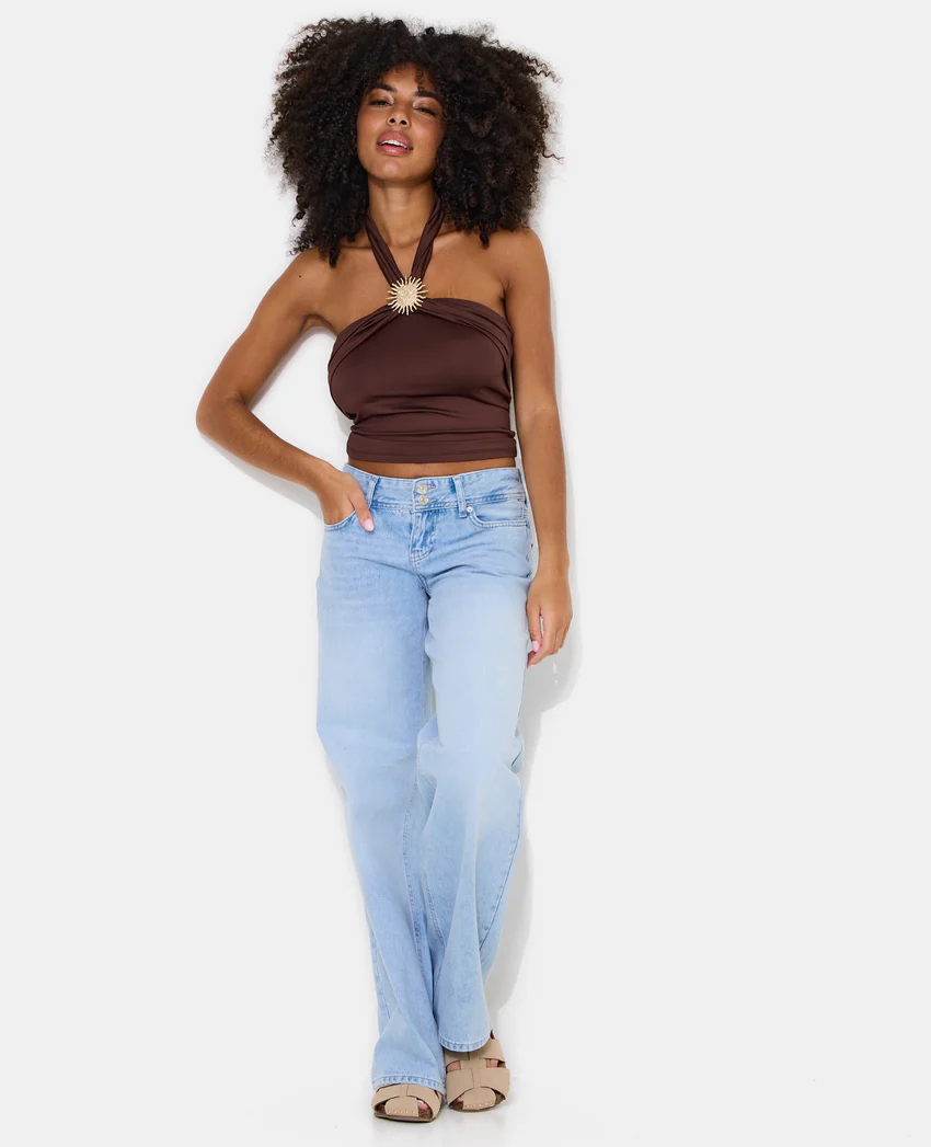 Pimkie Top dos-nu effet croisé avec détail boucle soleil