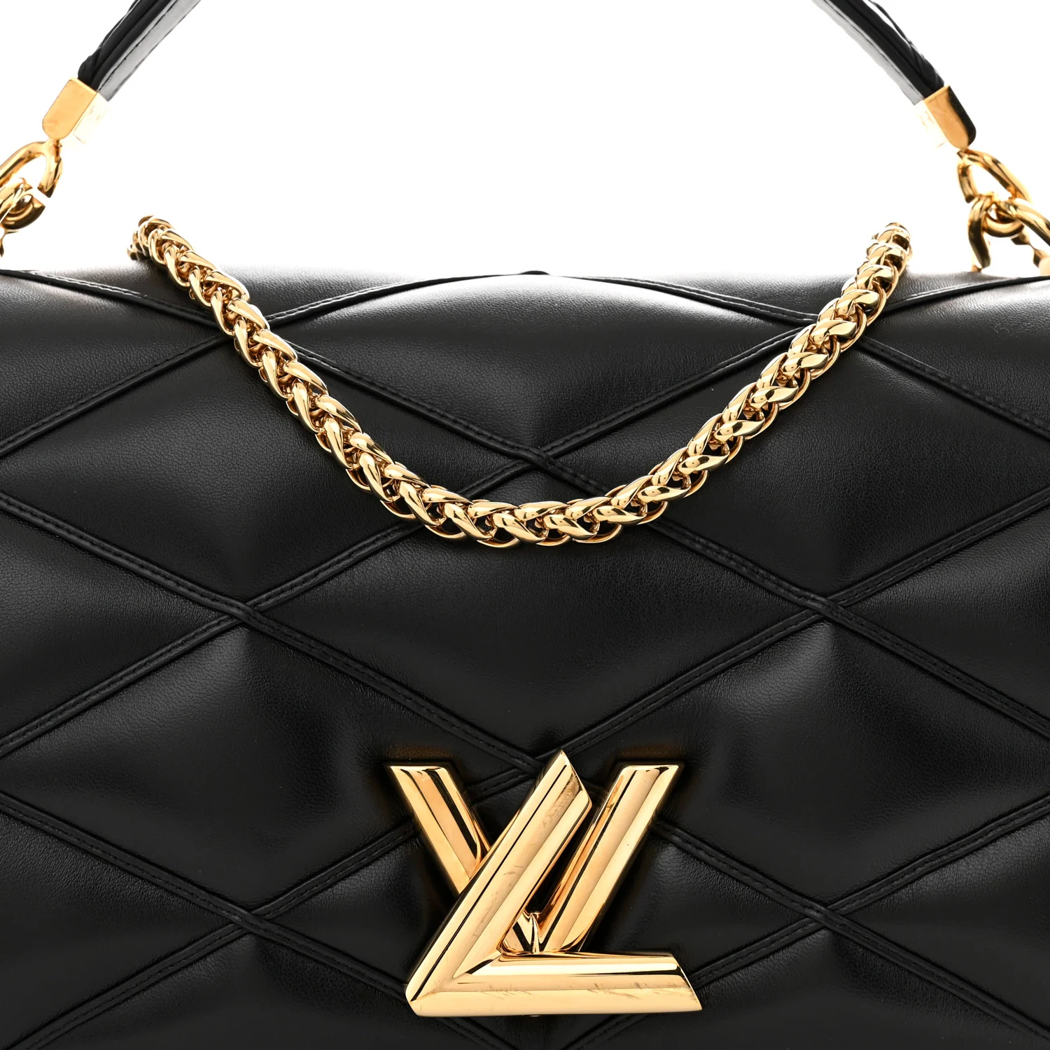 Lambskin Malletage Top Handle GO-14 GM Black - Top Club