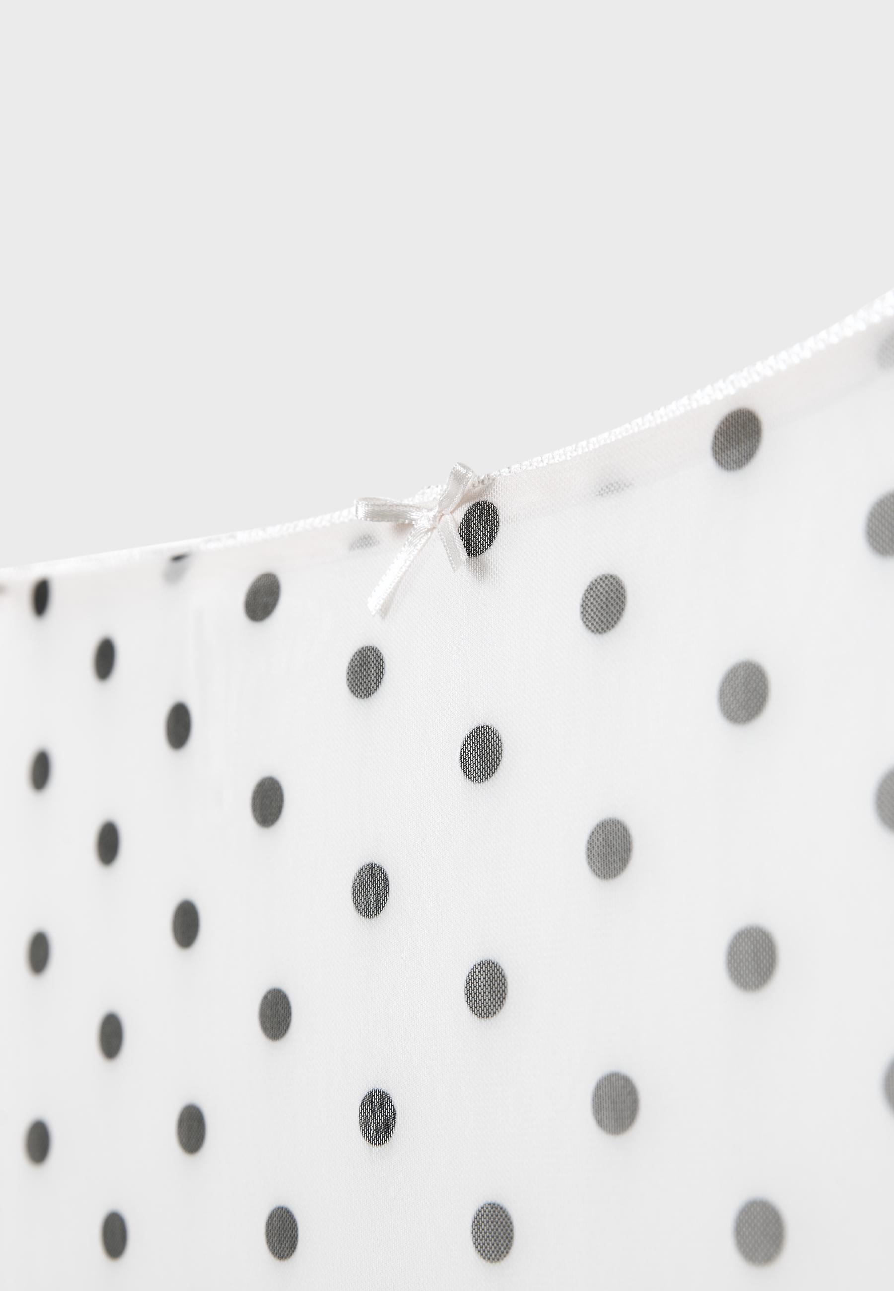 POLKA DOT TULLE MIDI SKIRT