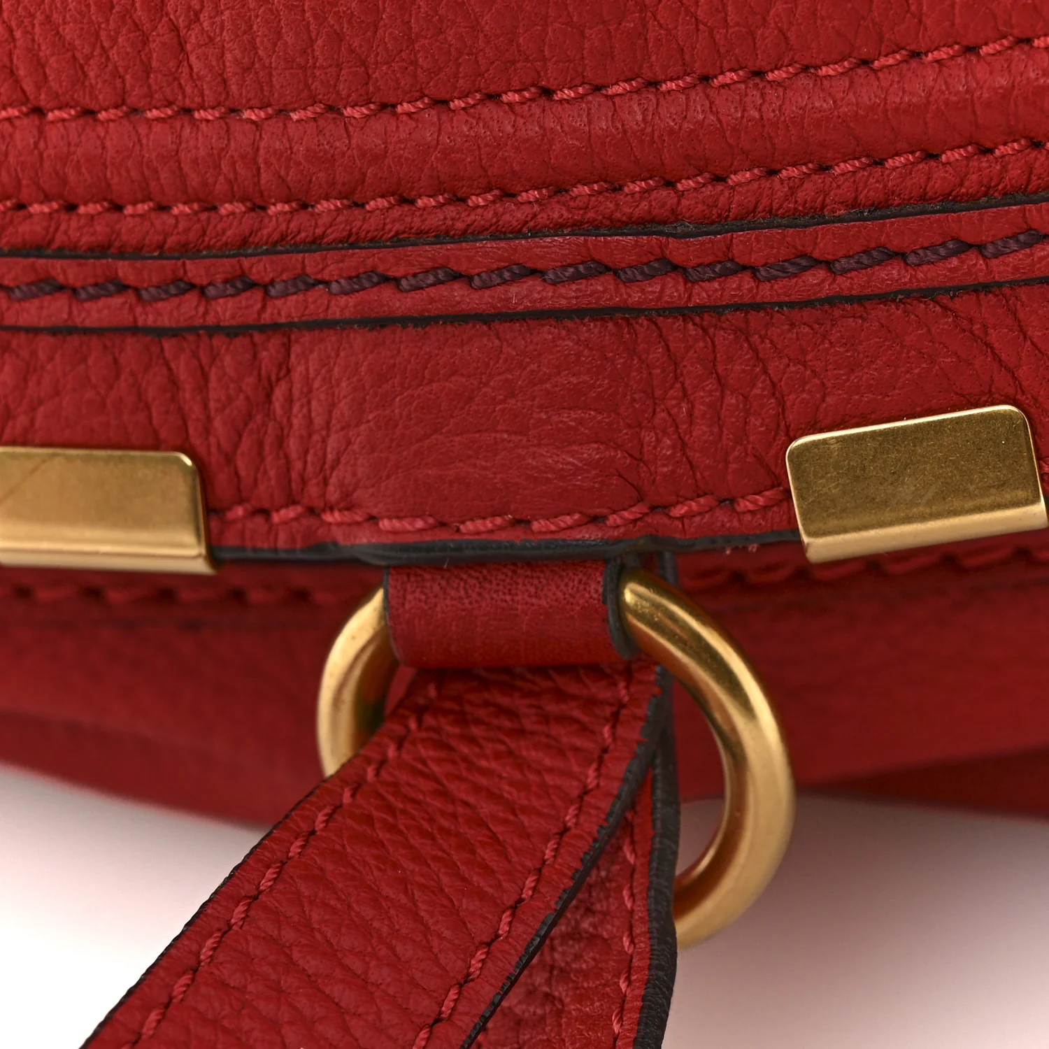 Calfskin Large Marcie Hobo Red - Top Club