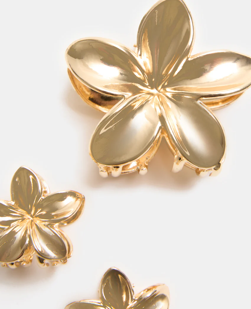 Pimkie Lot de 3 pinces Fleur de tiaré