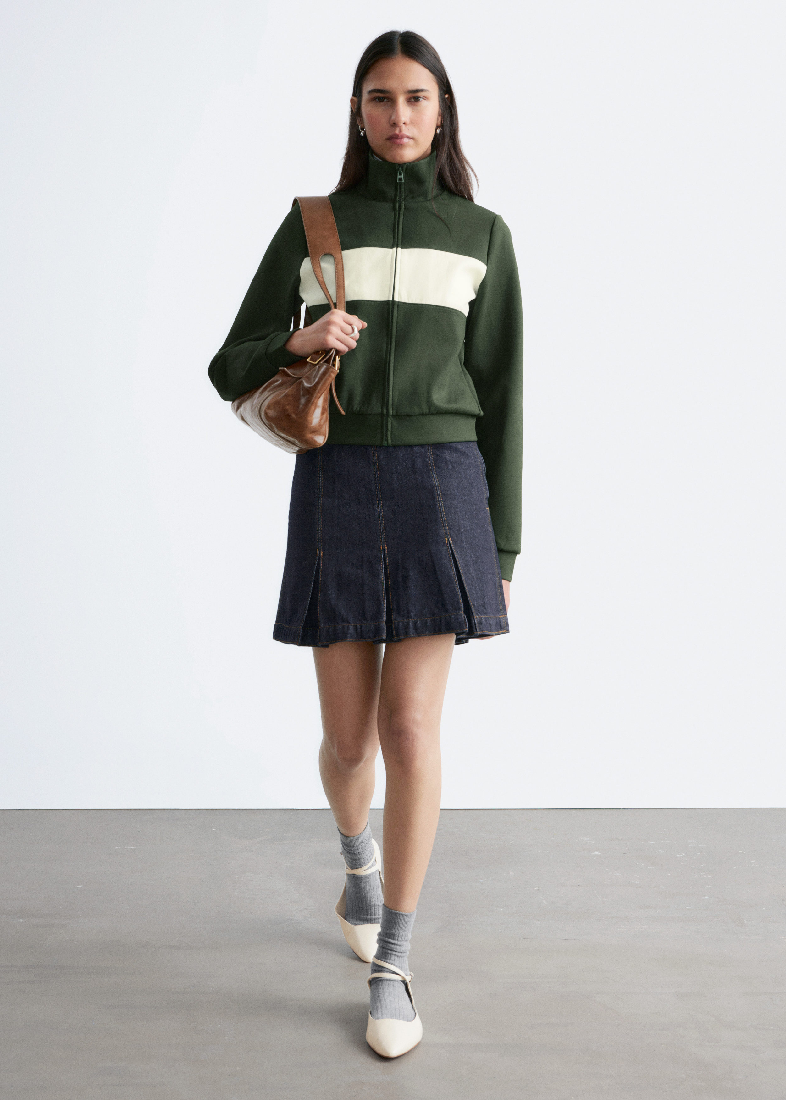 & Other Stories SCUBA ZIP-UP JACKET