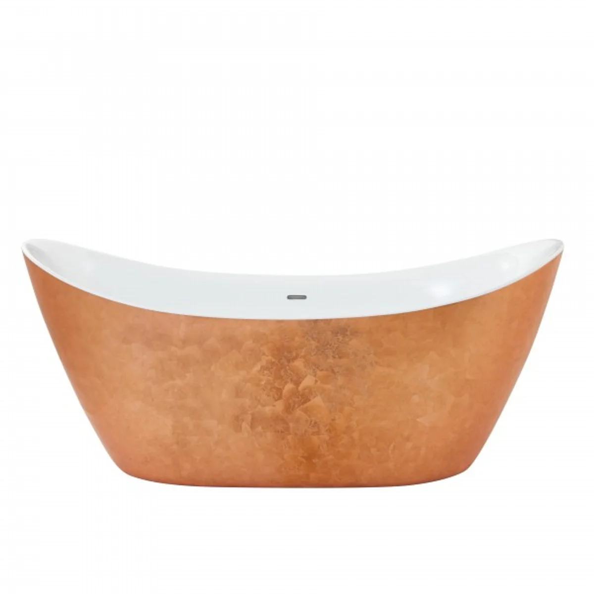 Art Deco bathtub freestanding copper effect model He-Hyl 1730mm - Freestanding retro antique art nouveau bathtub