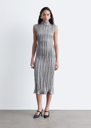 & Other Stories CRÊPE MIDI DRESS