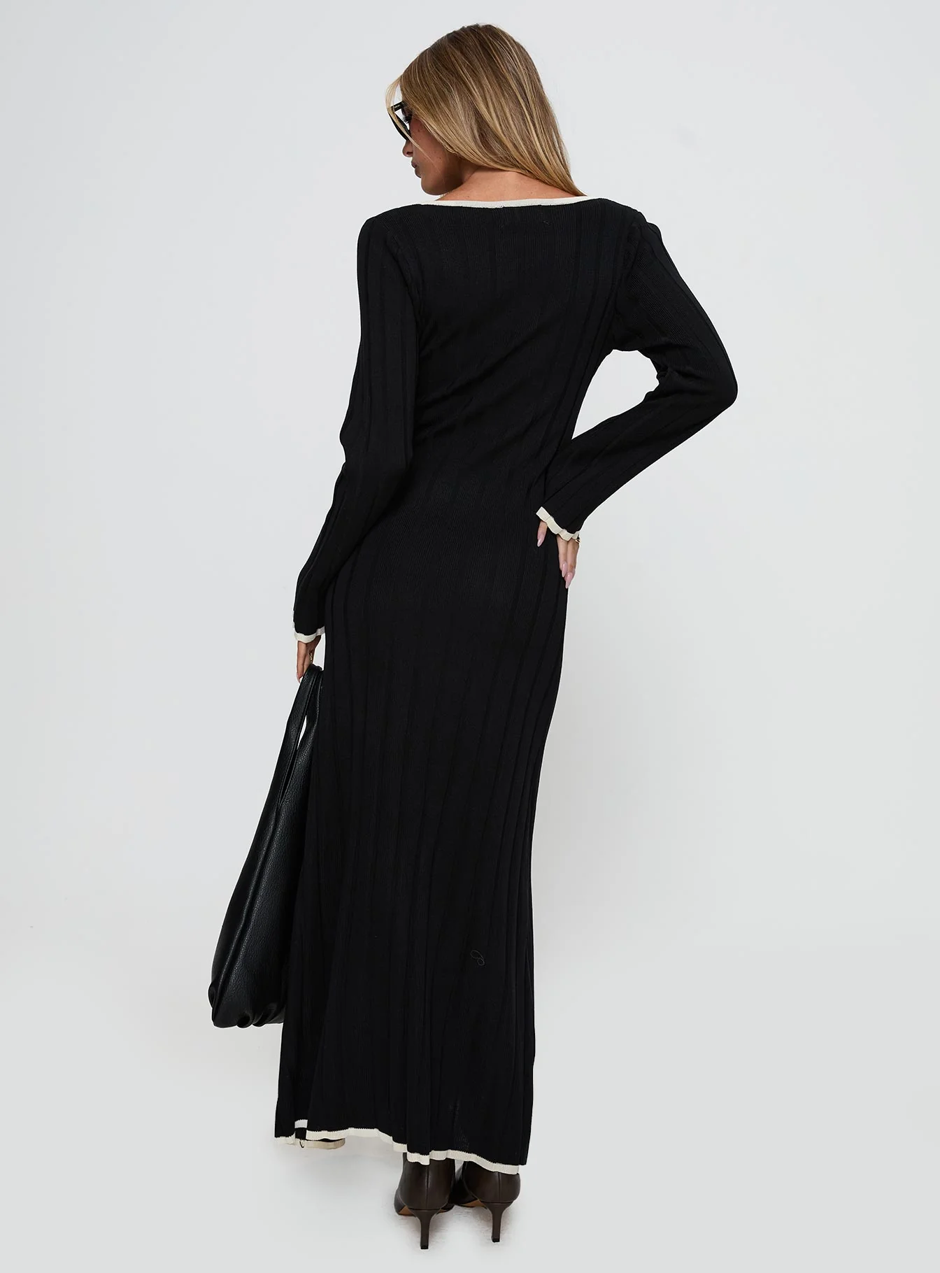 Claira Long Sleeve Maxi Dress Black