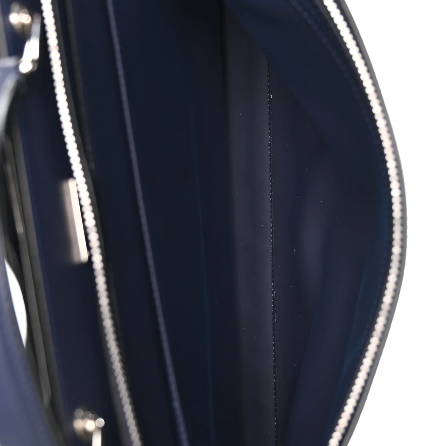 Calfskin Embossed Large Peekaboo Iconic Fit Satchel Blueberry - Top Club