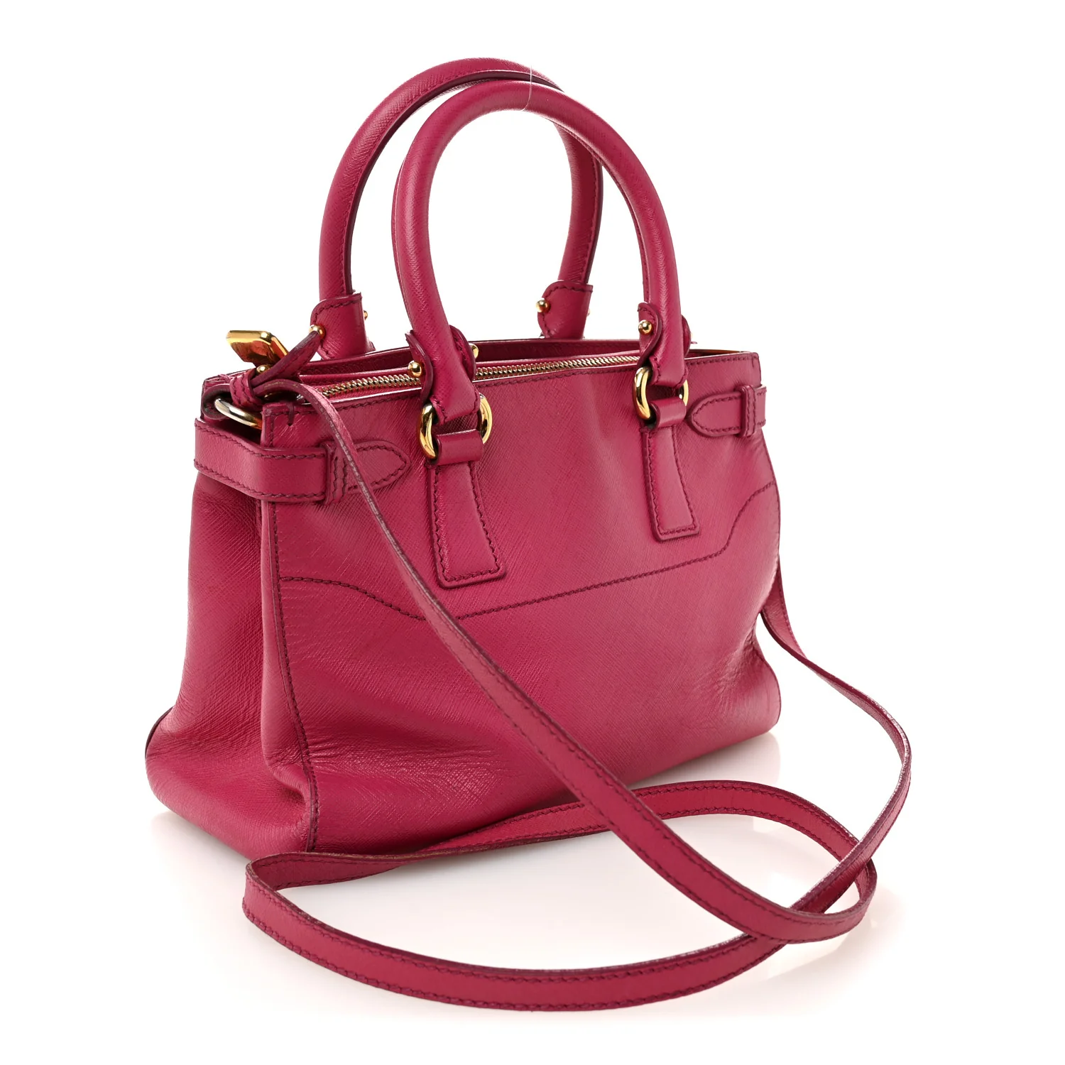 Hammered Calfskin Batik Tote Pink - Top Club