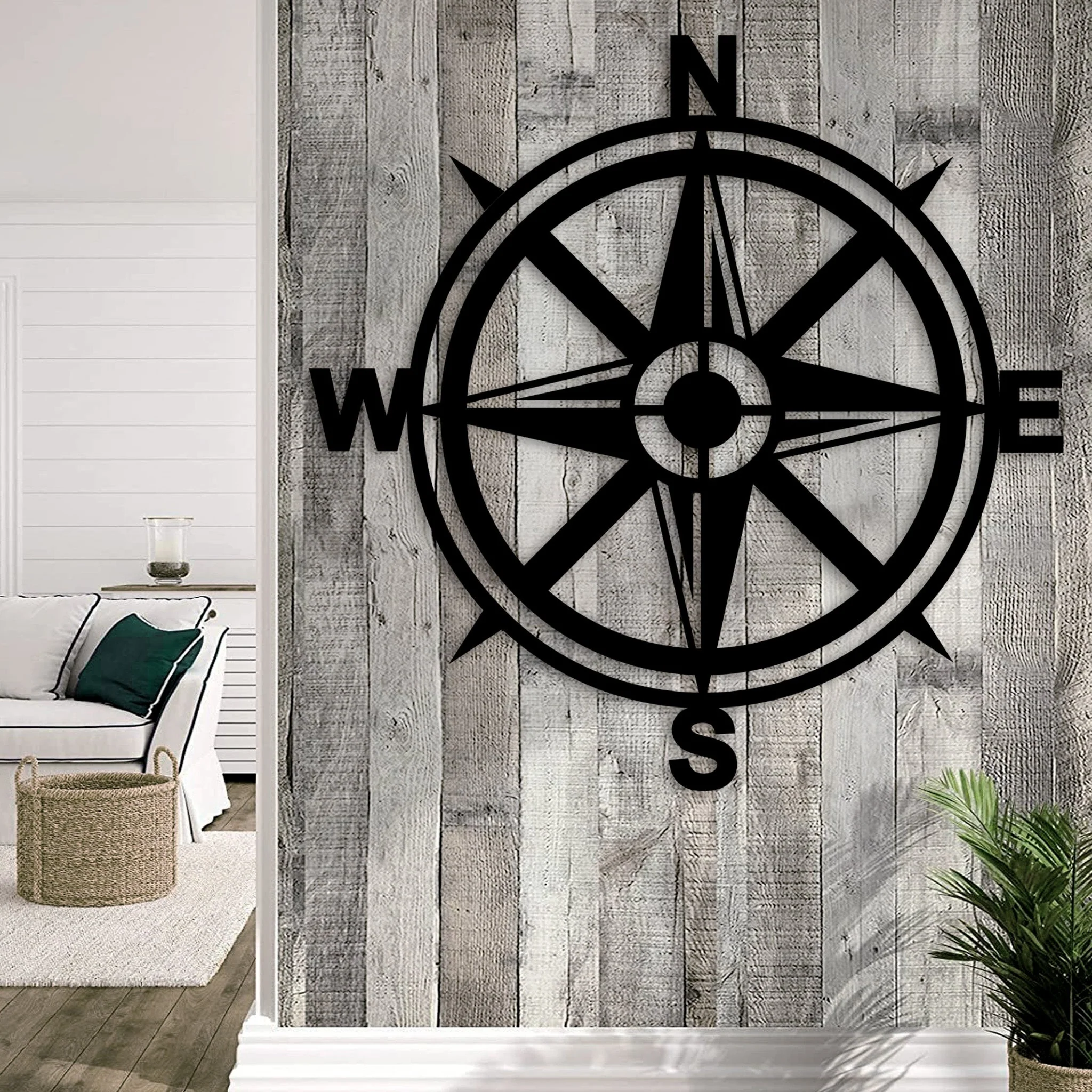 Metal Compass Wall Art - Alvarez Pro Painting LLC