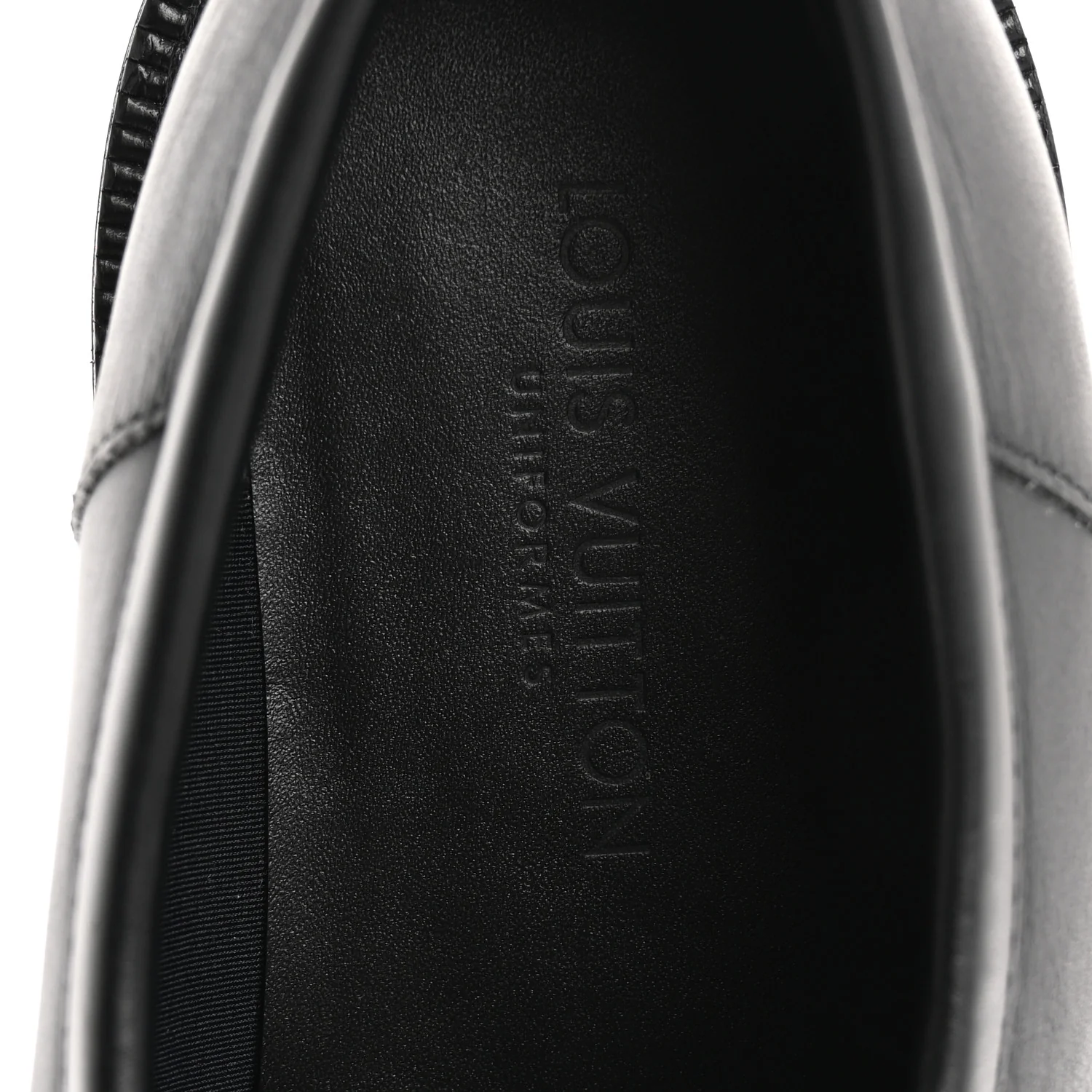 Calfskin Oversized Chain Academy Loafers 37.5 Black - Top Club