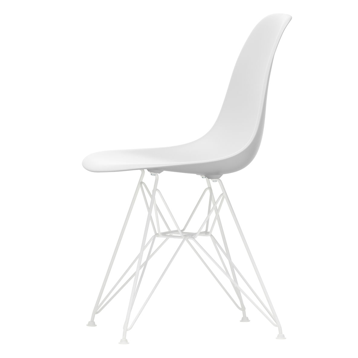 Eetkamerstoel DSR RE wit onderstel cotton white