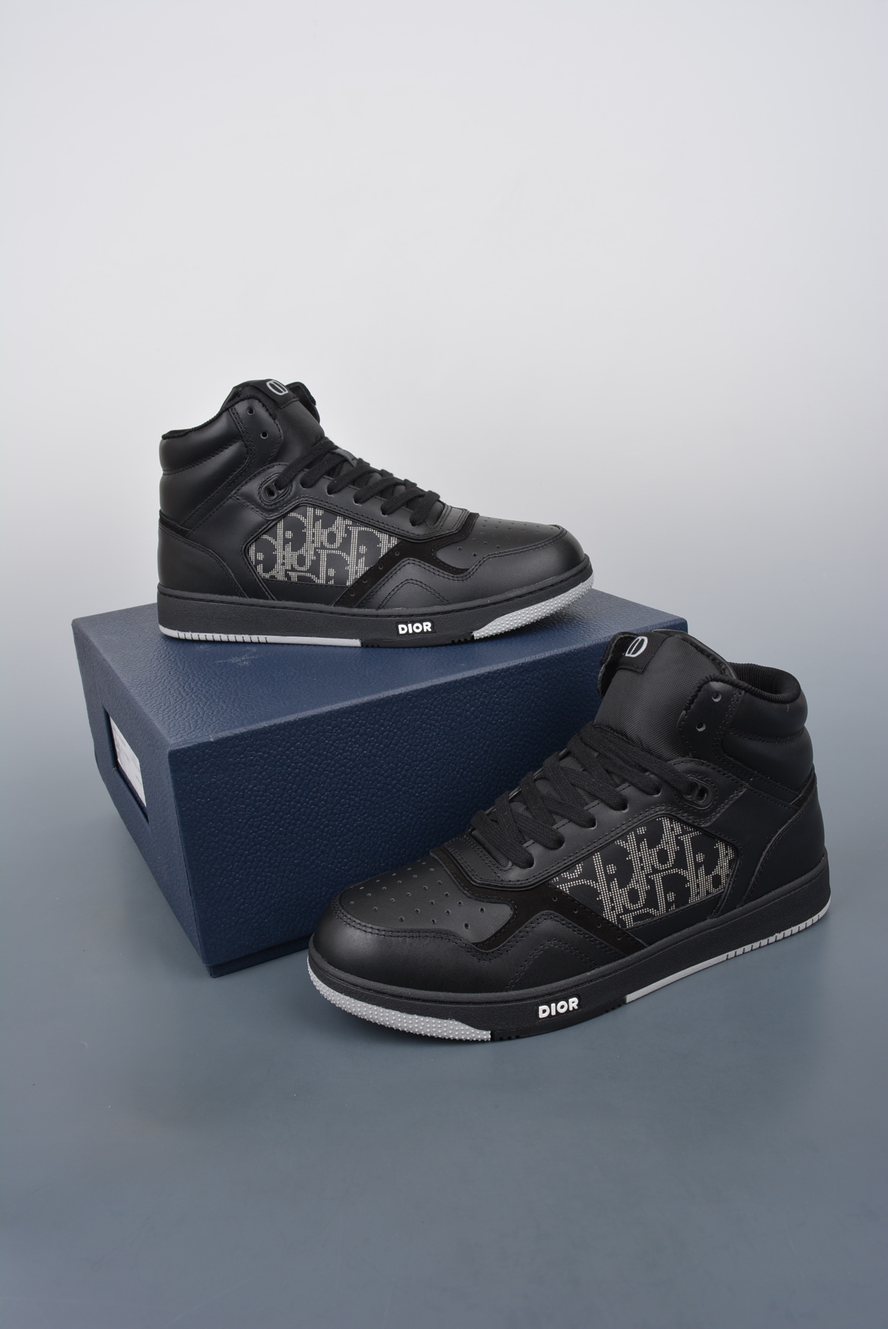 Dior B27 Sneakers High-Top Black (AAA High Quality Version) - Sneaker Replica Workshop