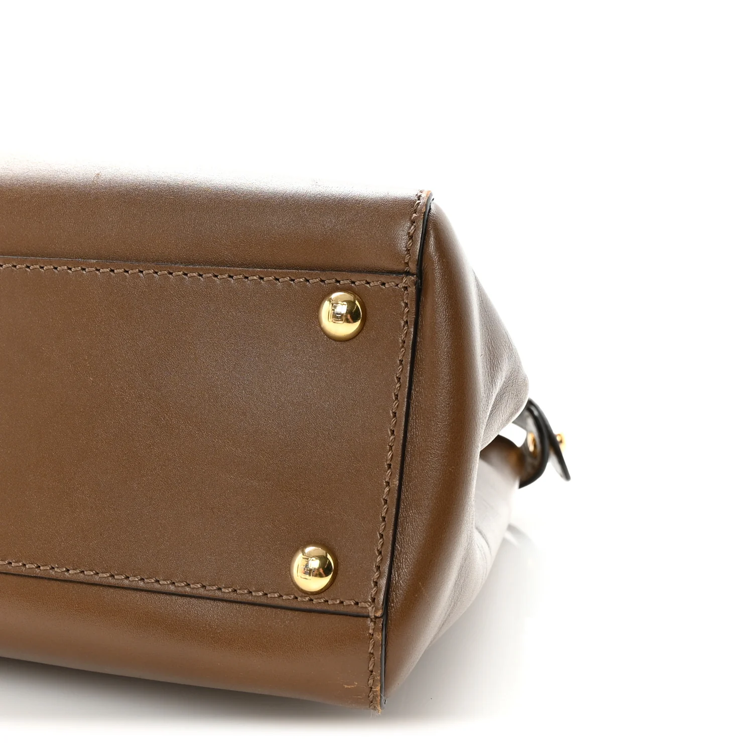 Vitello Morgan Fabric Jacquard Pequin Medium Peekaboo Iconic Satchel Foresta Tobacco Black - Top Club