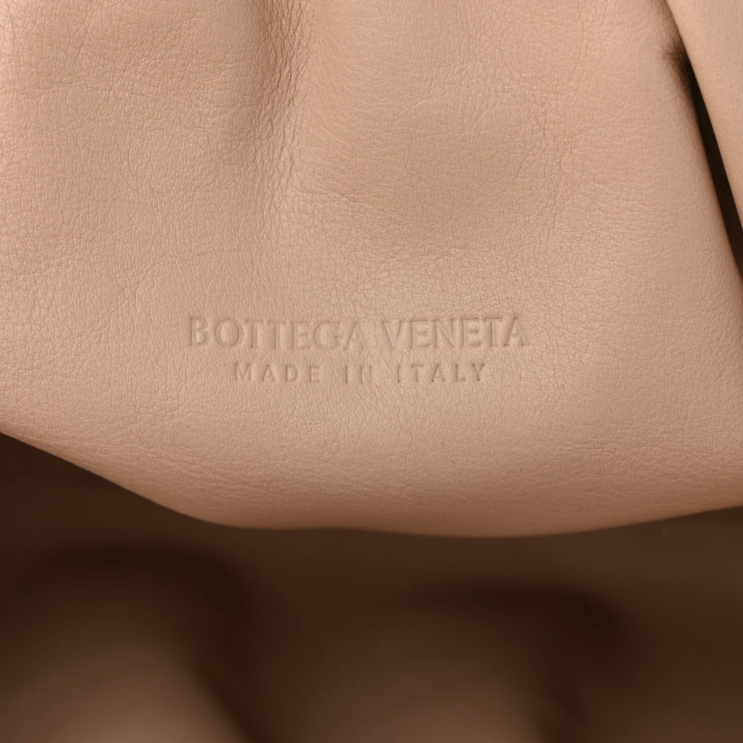 Smooth Butter Calf The Pouch Oversized Clutch Nude - Top Club