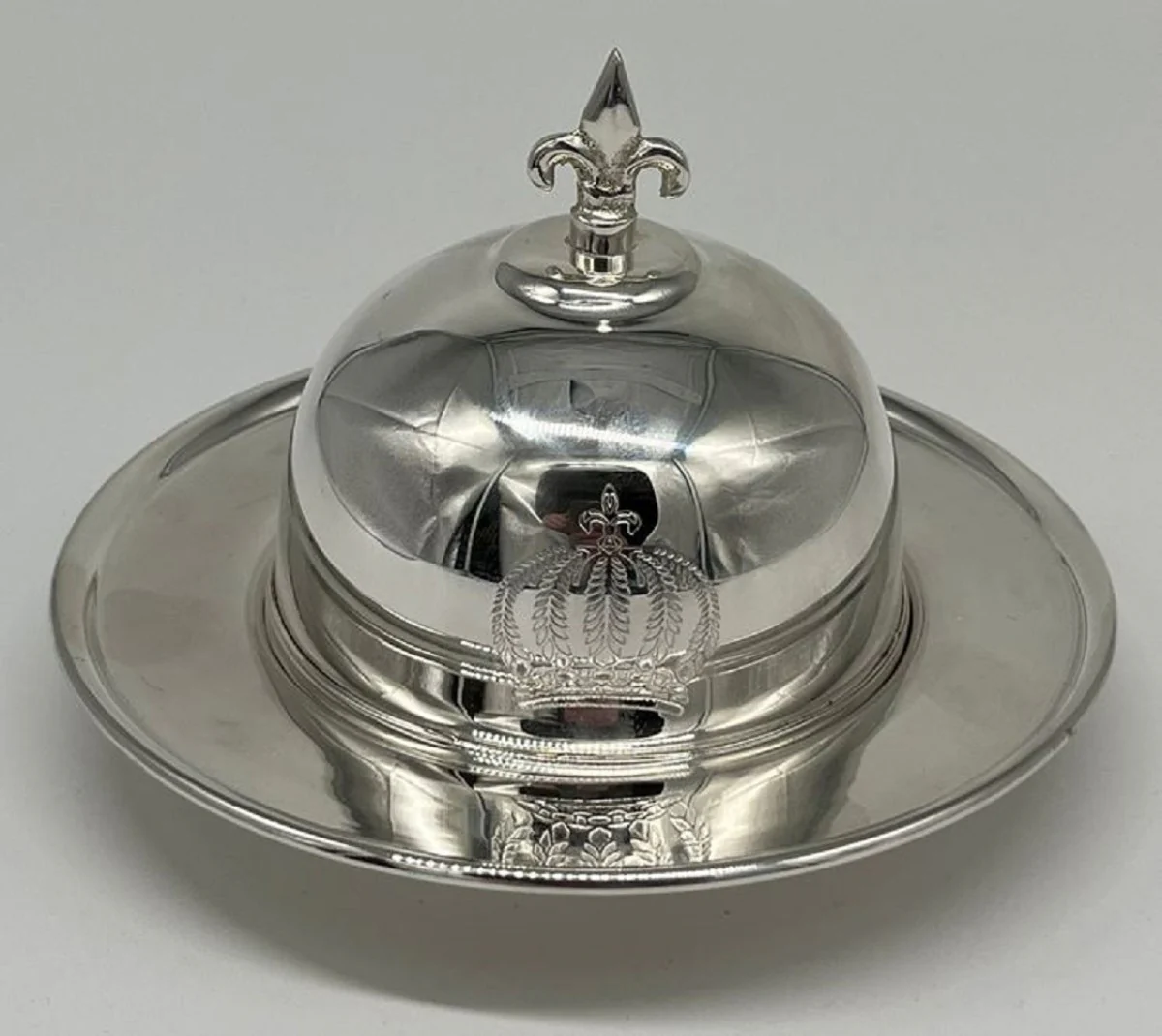 Pompöös by Luxury Baroque Caviar Bowl with Lid Silver - designed by Harald Glööckler
