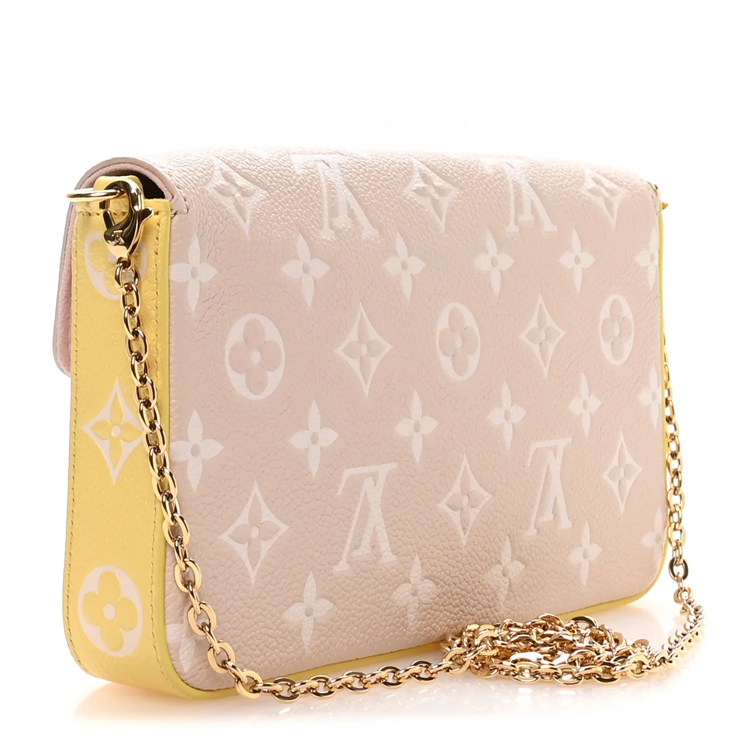 Empreinte Spring in the City Felicie Pochette Chain Wallet Pink Beige Yellow - Top Club