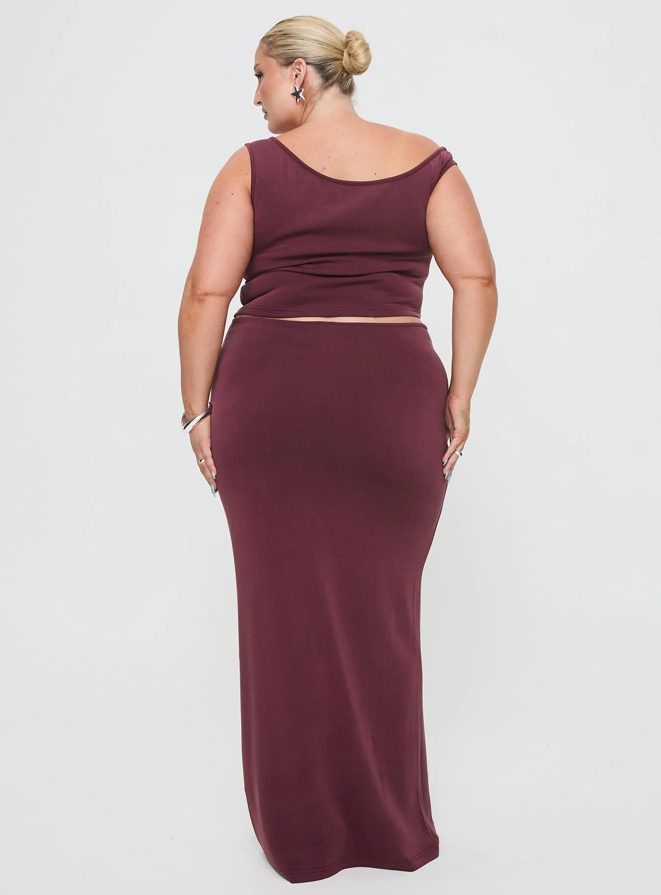 Whiley Maxi Skirt Mauve Curve