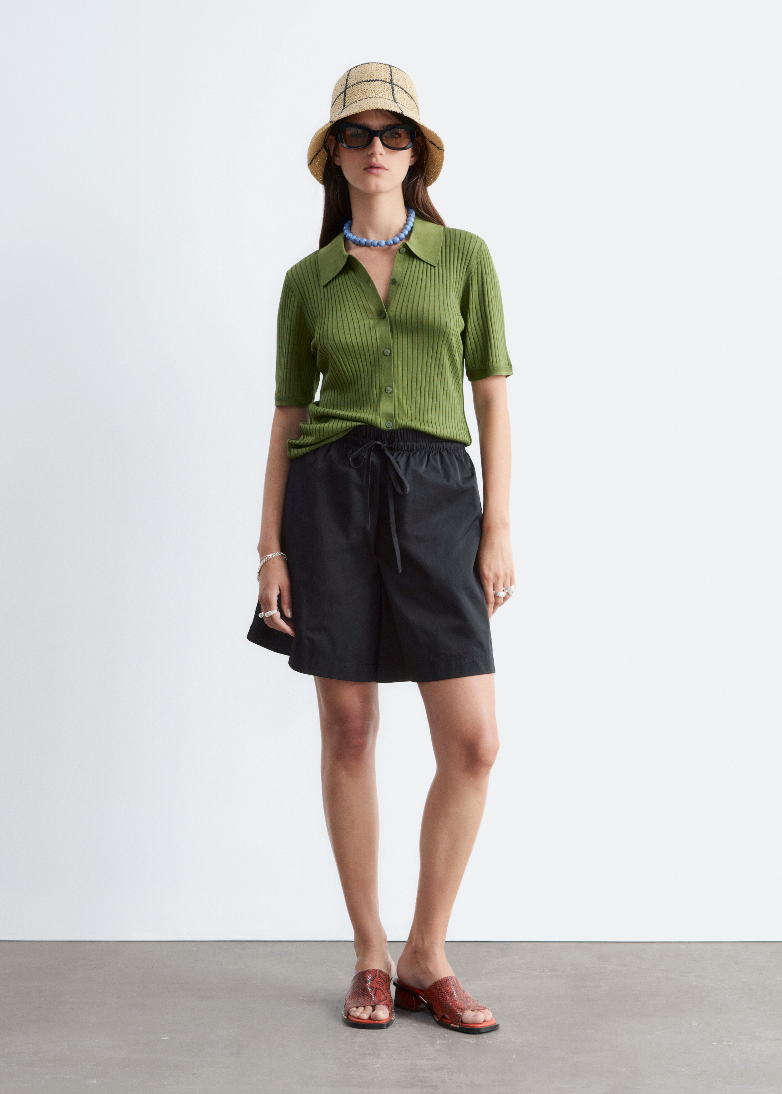 & Other Stories DRAWSTRING KNEE-LENGTH SHORTS