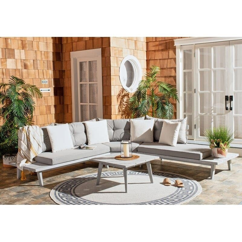 Coates Solid Wood 5-person seating area with cushions