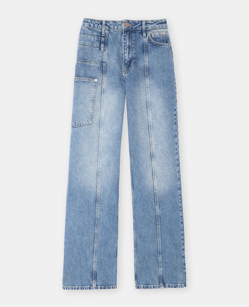 Pimkie Jean straight avec jeux de coutures et de poches