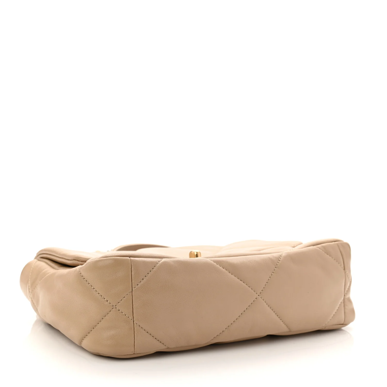 Lambskin Quilted Medium Chanel 19 Flap Dark Beige - Top Club