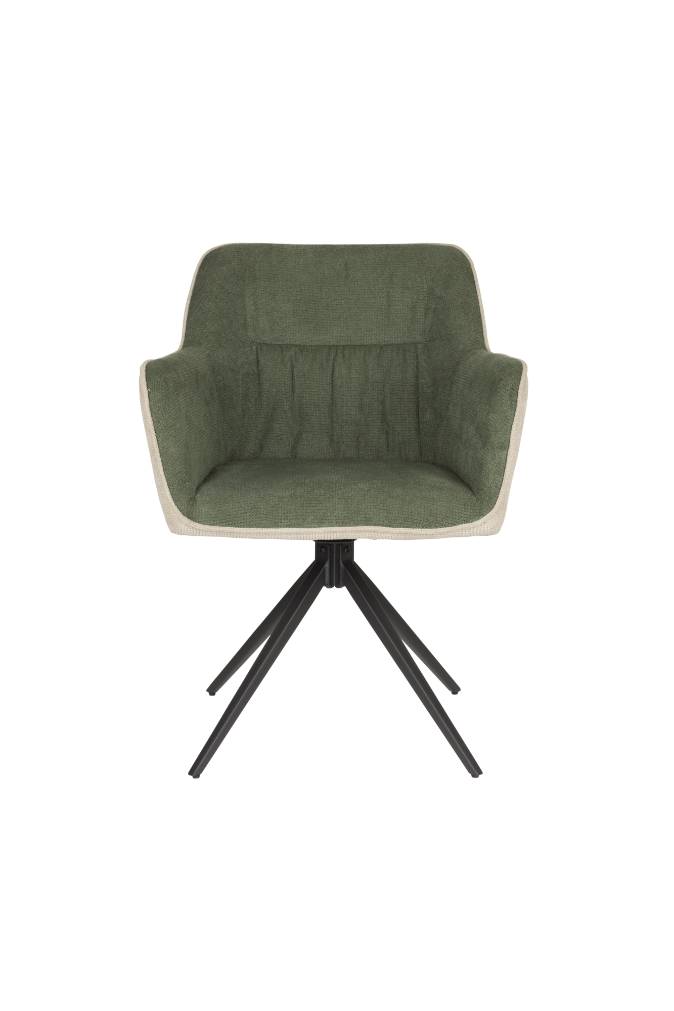 Eetkamerstoel Daley beige/groen